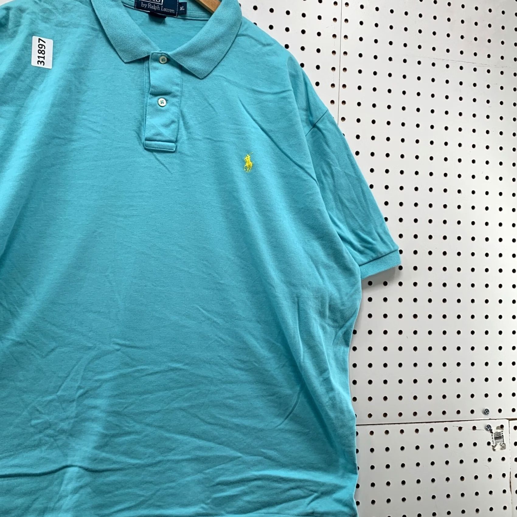 Polo Ralph Lauren Polo Ralph Lauren Shirt Mens XL Blue Collared Yellow Pony Casual 27x30 Size US XL / EU 56 / 4 - 4 Thumbnail