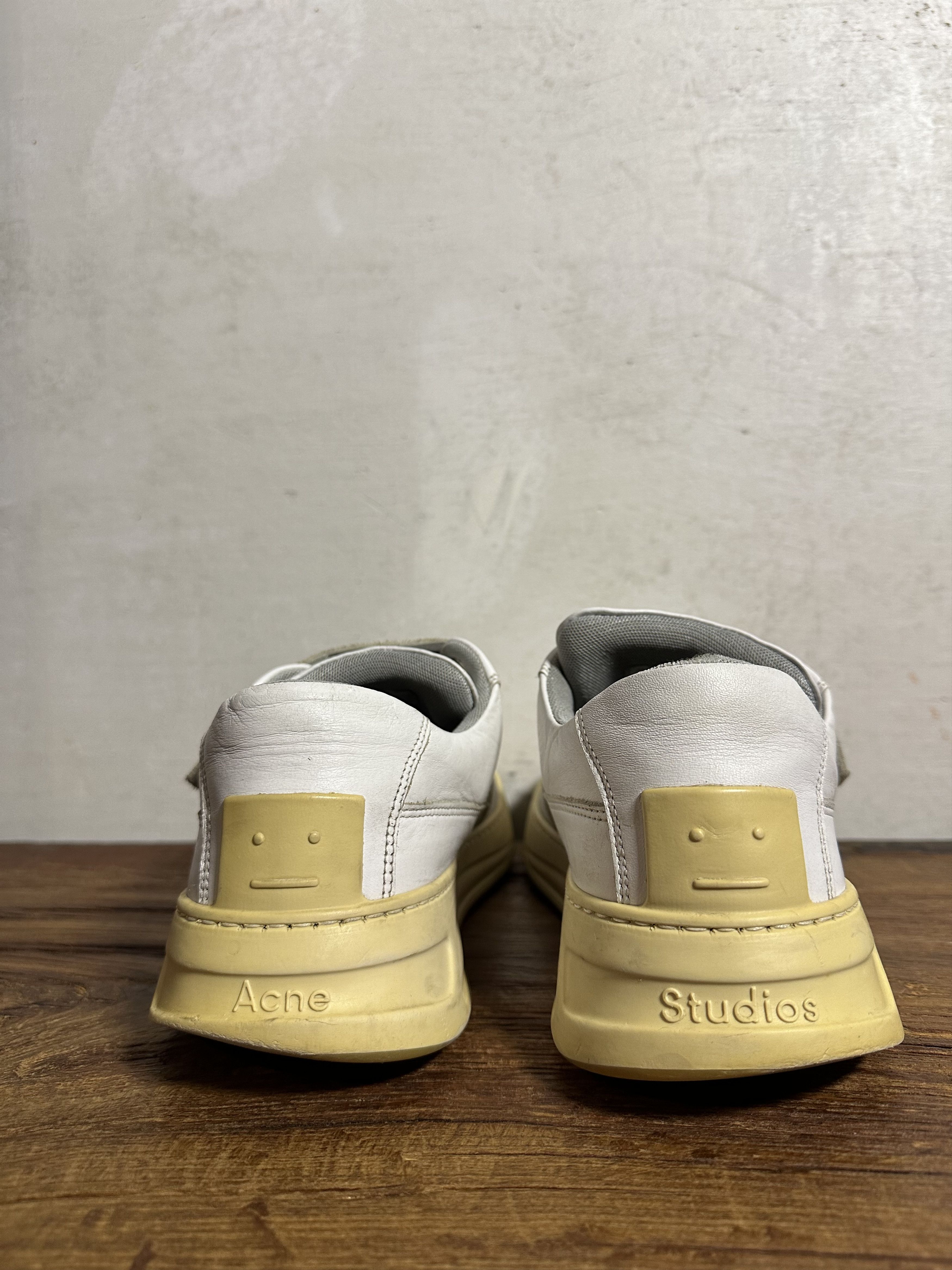 Acne Studios Acne Studios White Steffey Low-Top Sneakers Size US 11 / EU 44 - 4 Thumbnail