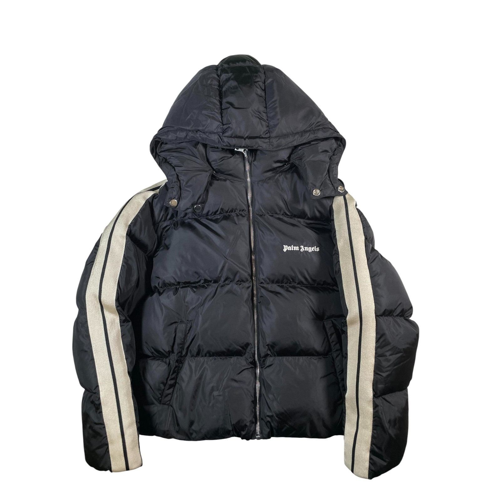 Palm Angels Palm Angels Black & Cream Jacket Size US XXS / EU 40 - 1 Thumbnail