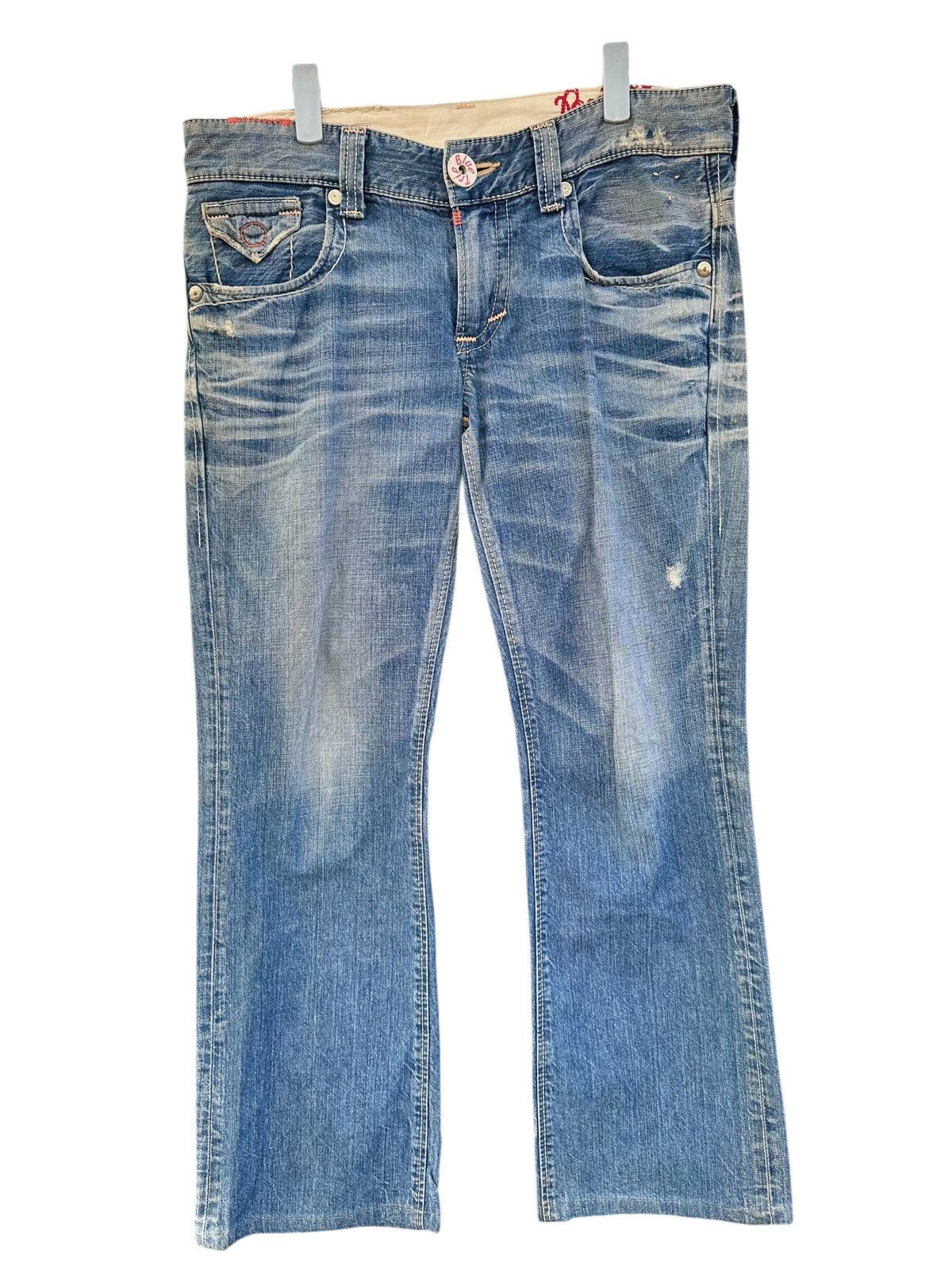 If Six Was Nine Vintage Edwin Surf Board Blue Trip Bootcut . Size US 33 - 2 Thumbnail