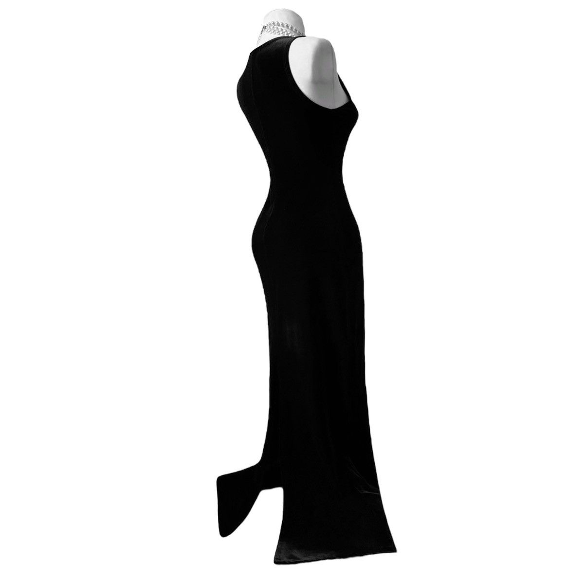 Vintage Vintage beautiful and elegant classic velvet maxi dress Size M / US 6-8 / IT 42-44 - 2 Thumbnail