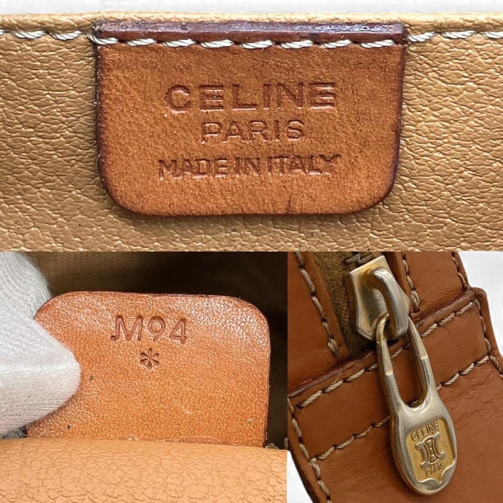 Celine Celine - Vintage Macadam Canvas Handbag Leather Trim Size ONE SIZE - 8 Thumbnail