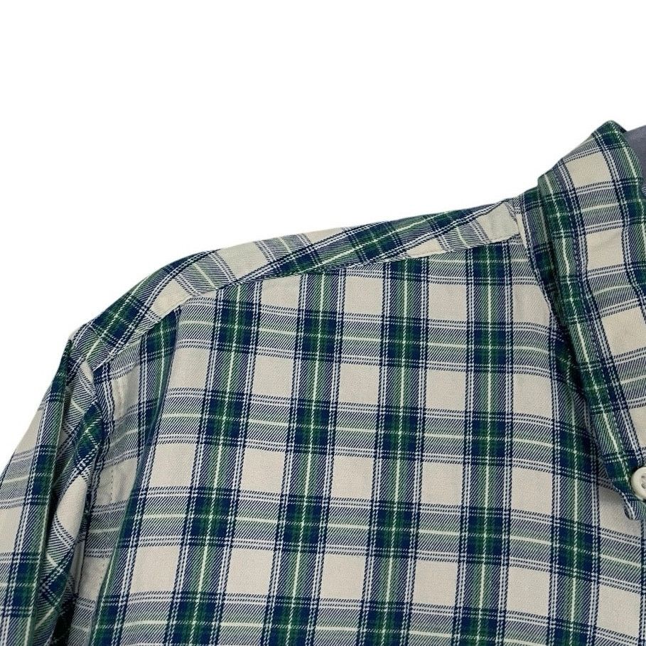 Tommy Hilfiger Tommy Hilfiger Mens Green & Blue Plaid Button Down Shirt Size US M / EU 48-50 / 2 - 4 Thumbnail