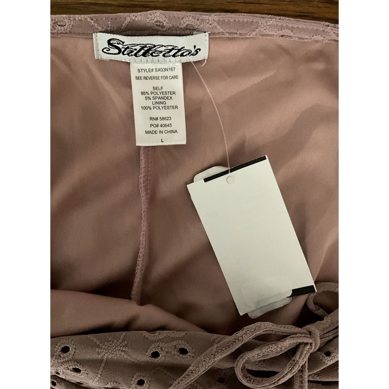 Pinko Stiletto's Womens Pink Bodycon Laser Cut Dress Large Dress Womens Pink Bodycon Laser Cut Geometric Short Sleeve Zip Knit Pattern 90s Theme Size L / US 10 / IT 46 - 5 Thumbnail