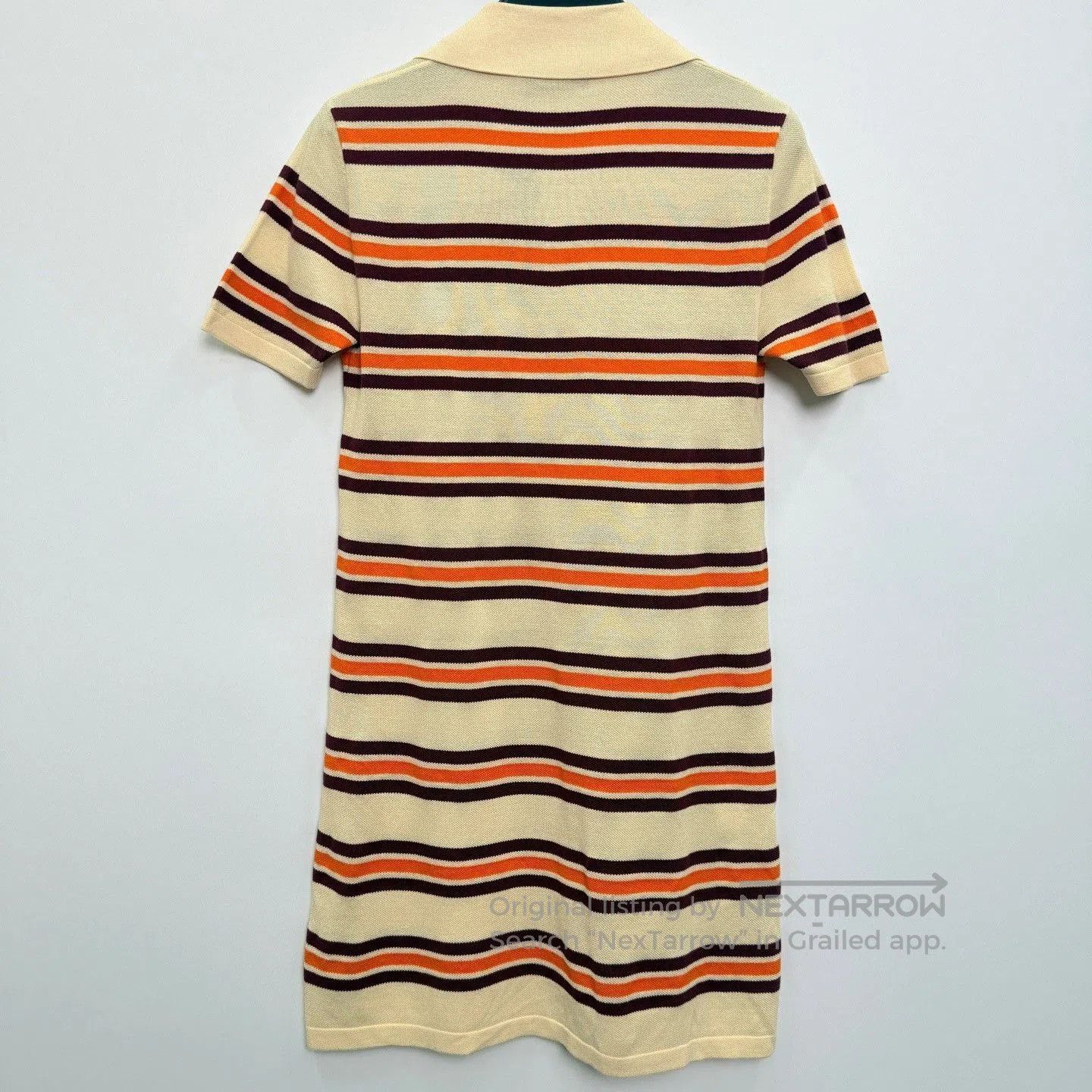 Miu Miu Miu Miu Striped Knit Polo Collar Dress. Size S / US 4 / IT 40 - 3 Thumbnail