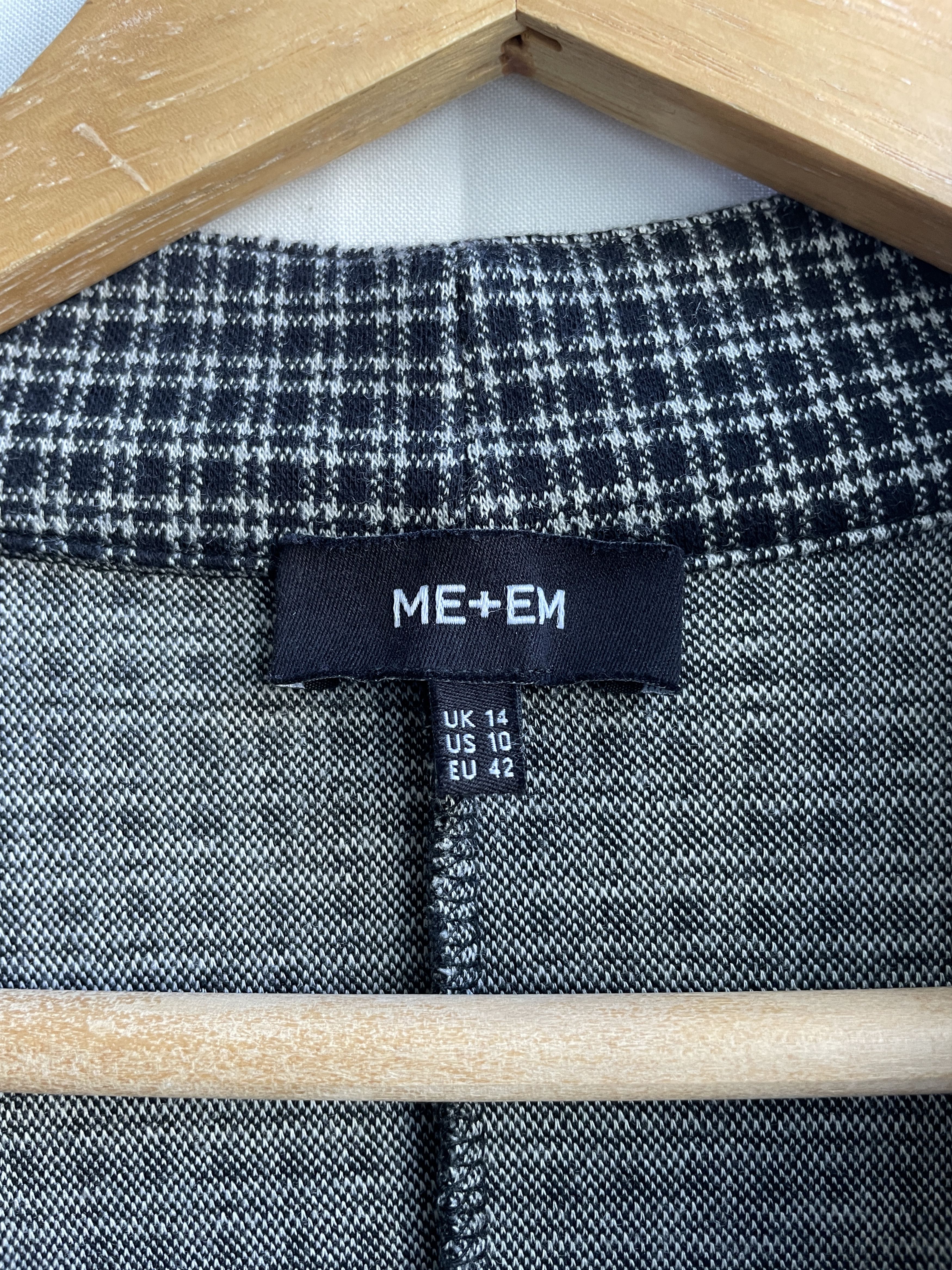 ME+EM Me+Em Ponte Check Half Zip Pullover Size UK 14/ US 10/EUR 42 Size L / US 10 / IT 46 - 6 Thumbnail
