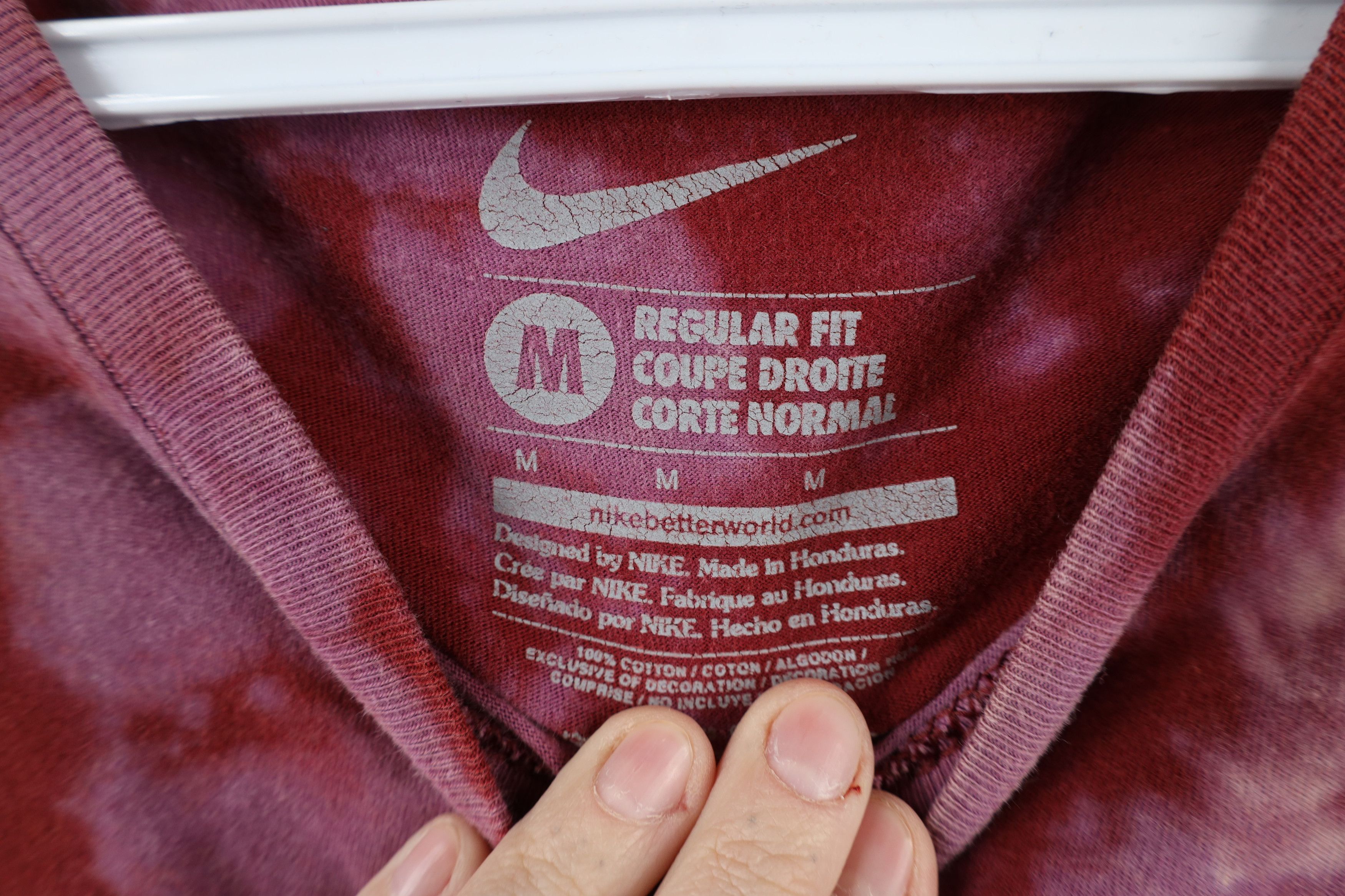 Nike × Vintage Vintage Y2K Nike Mini Swoosh Acid Wash Long Sleeve T-Shirt Size US M / EU 48-50 / 2 - 8 Thumbnail