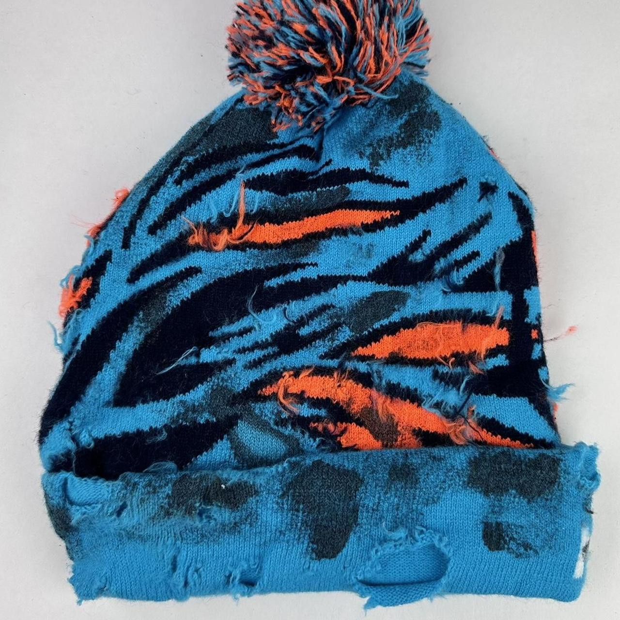 Other ASTROBOI* 'VOYAGER' Blue Distressed Painted Winter Beanie Size ONE SIZE - 4 Thumbnail