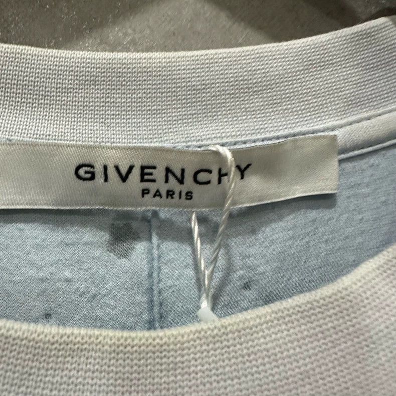 Givenchy Givenchy Light blue light blue ripped logo short-sleeve si Size US XS / EU 42 / 0 - 4 Thumbnail