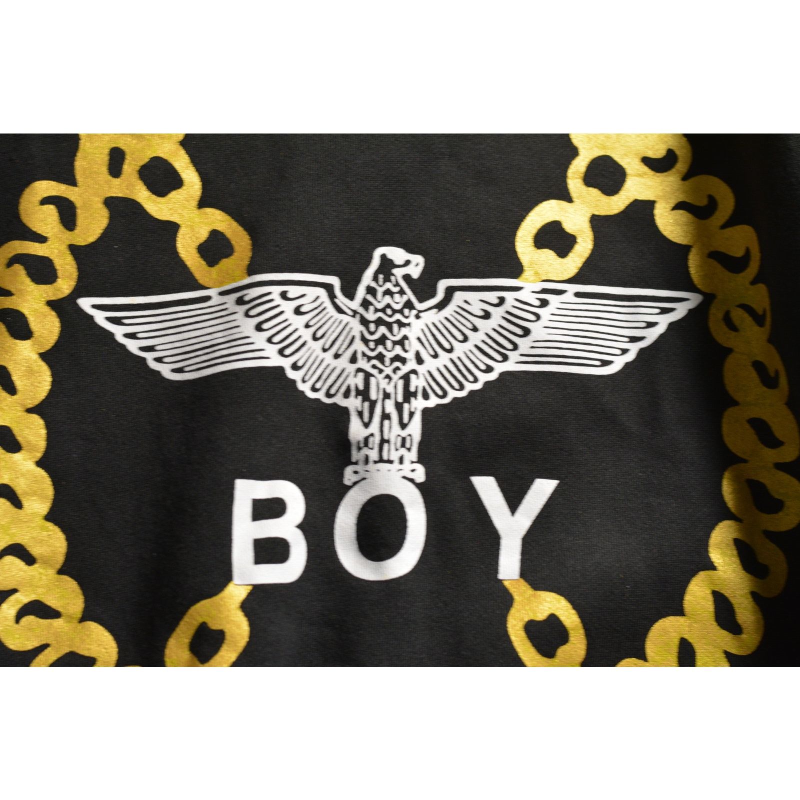 Boy London Boy London Black and Gold Chain Print Sweatshirt Size ONE SIZE - 3 Thumbnail