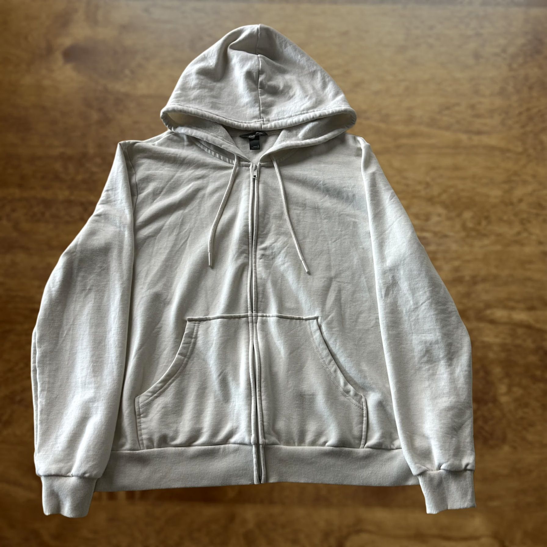 Eddie Bauer Eddie Bauer Hoodie Womens Large White Full Zip Fleece Kangaroo Pocket Sweatshirt Size L / US 10 / IT 46 - 1 Thumbnail