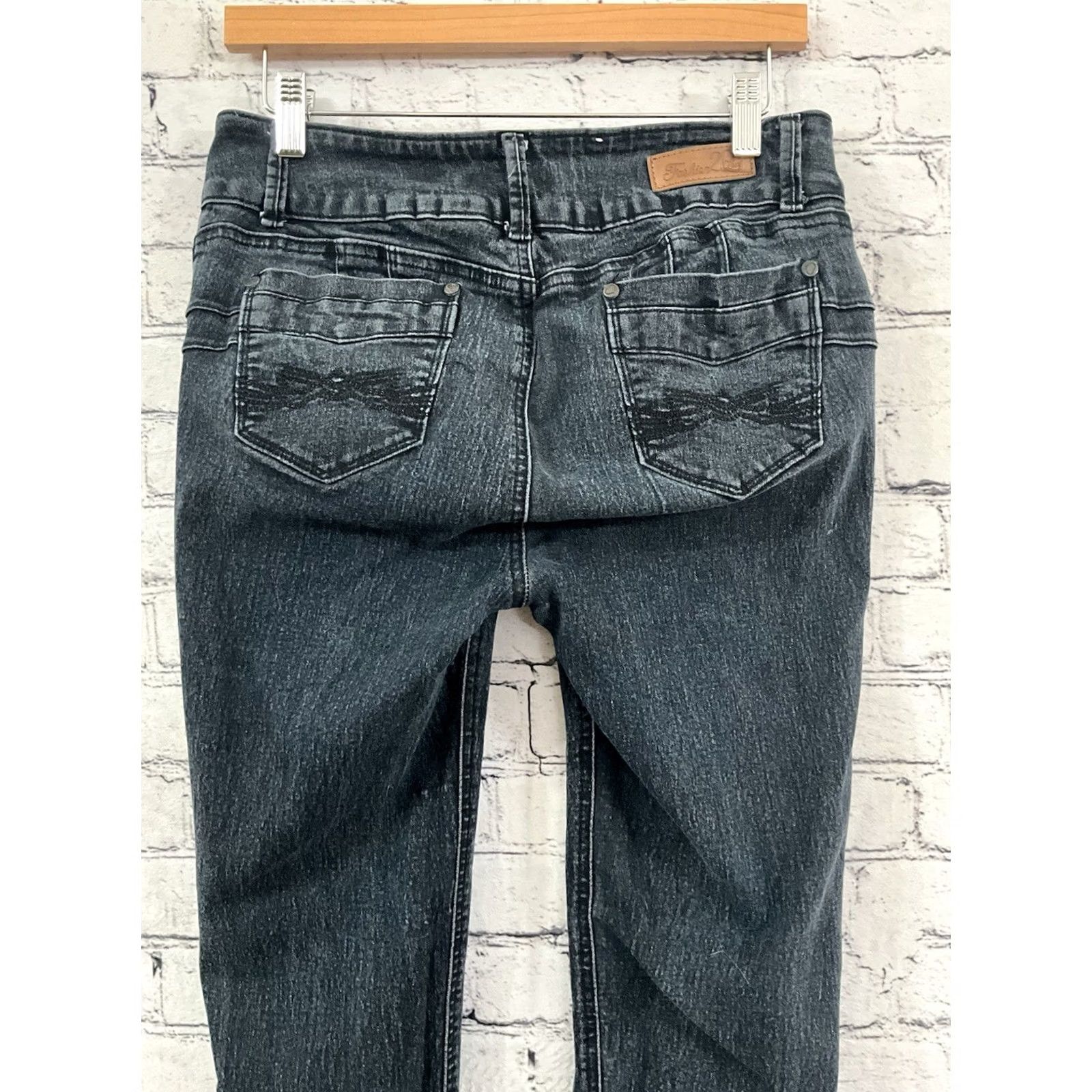 Denime Fashion2Love Jeans Size 13 Black Denim Skinny Classic Women Size 34" / US 12 / IT 48 - 4 Thumbnail
