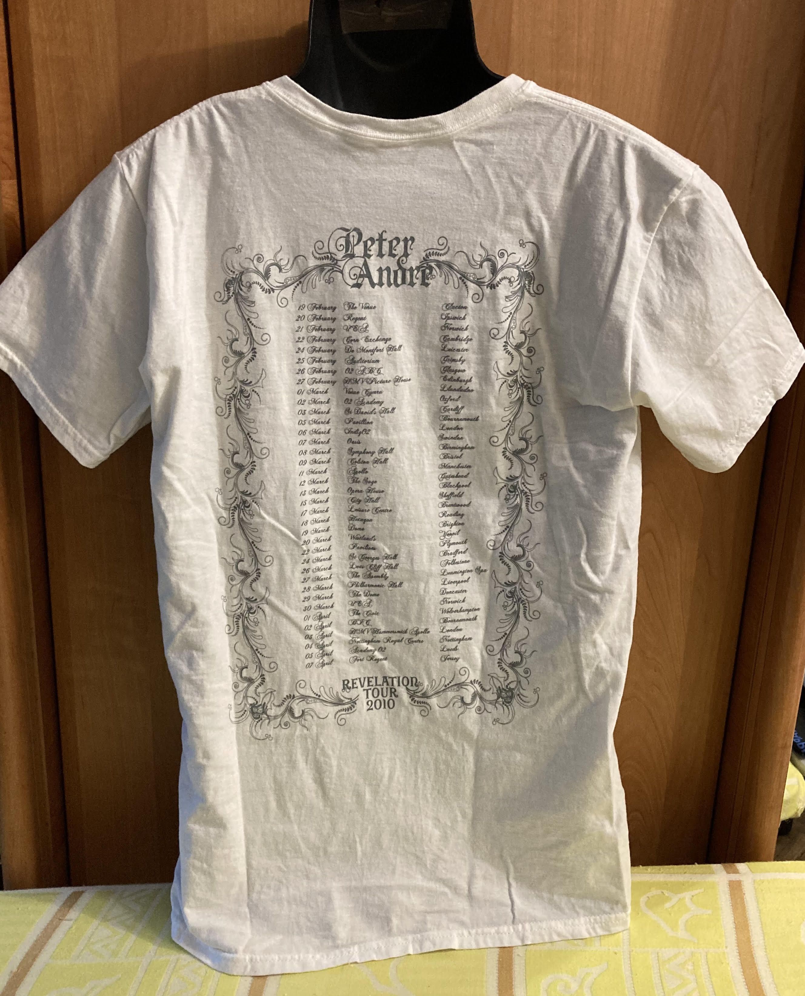Band Tees 2010 Peter Andre Revelation Tour Rhythm And Blues White Size M / US 6-8 / IT 42-44 - 2 Thumbnail
