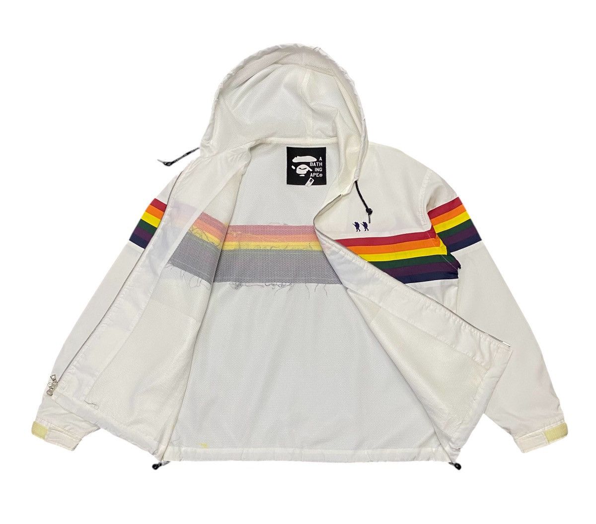Bape Vintage A Bathing Ape Footsoldier Rainbow Hoodie Jacket Size US S / EU 44-46 / 1 - 5 Thumbnail