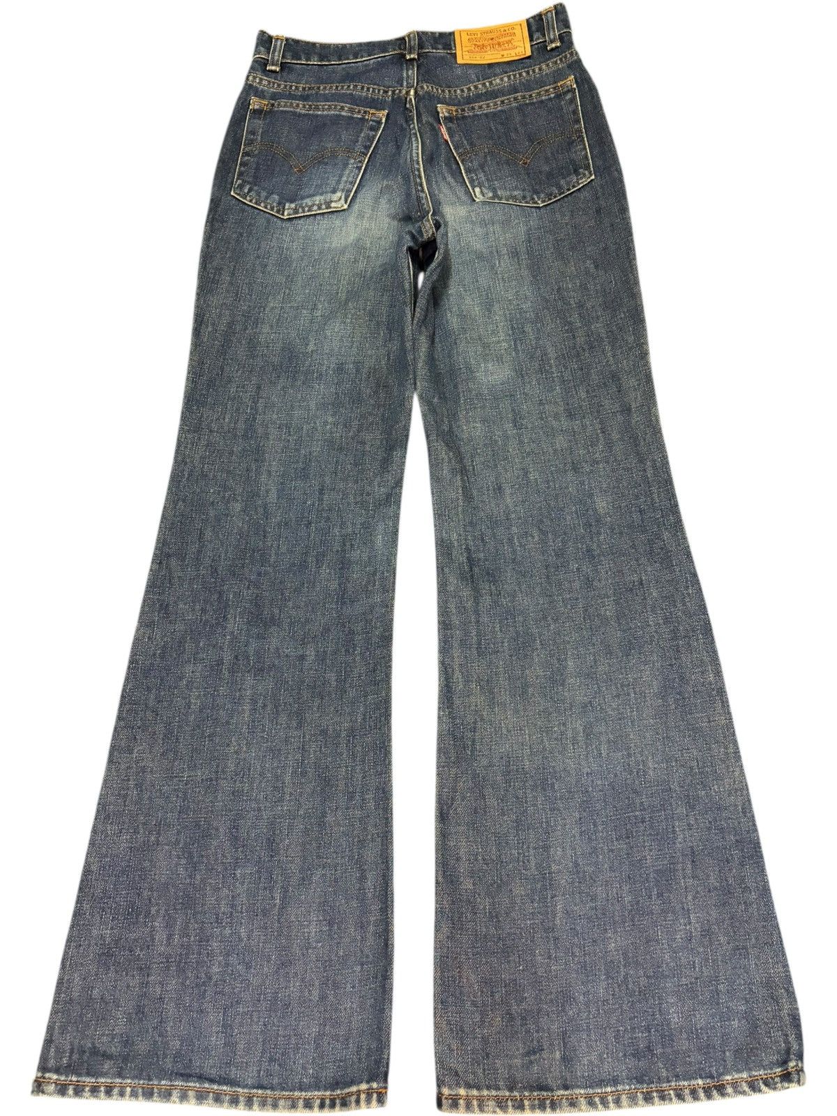 Levi's Vintage 90s Levis 309 Faded Wash Distressed Flare Jeans Size 25" / US 0 / IT 36 - 2 Thumbnail
