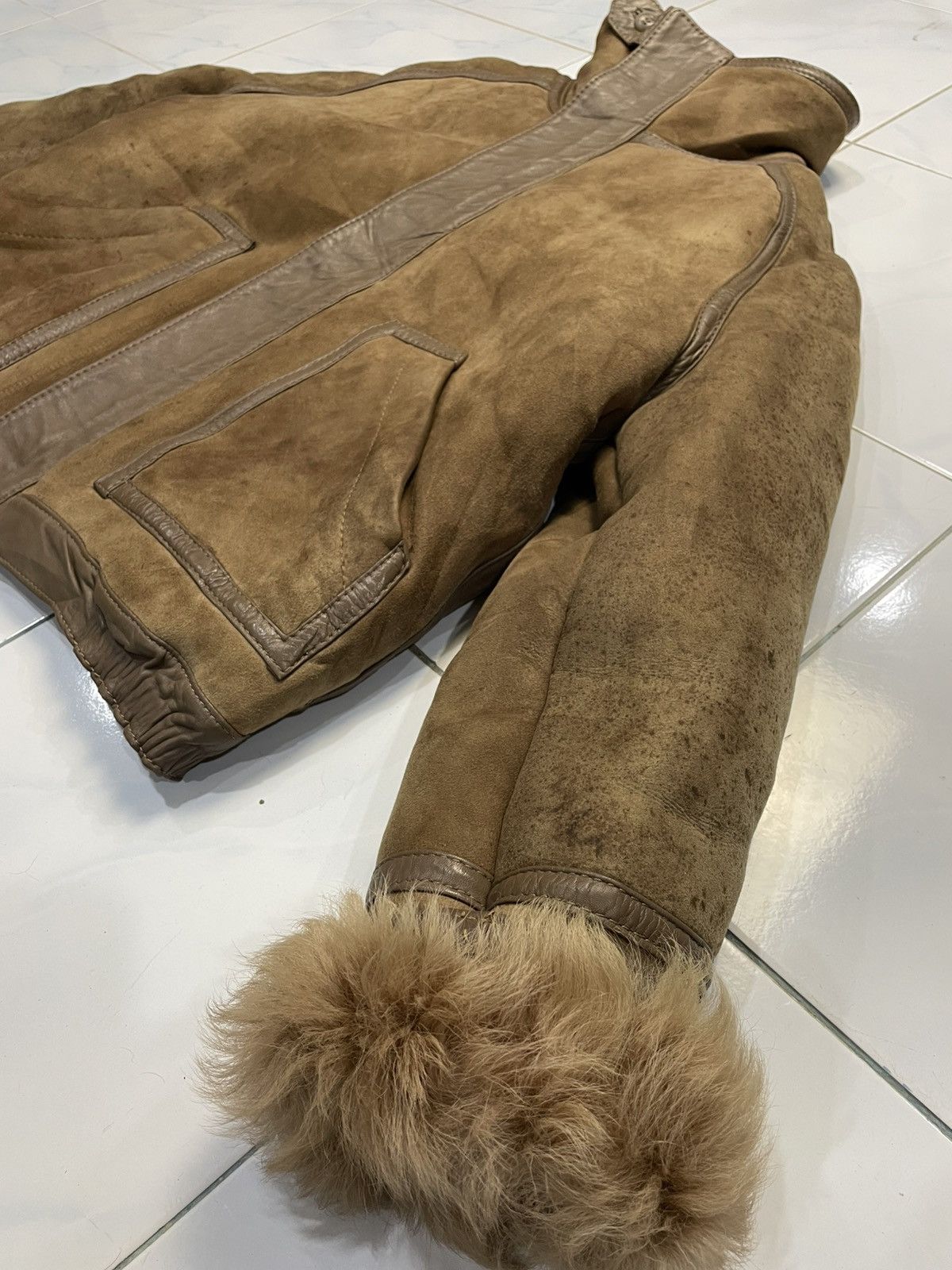 Leather Vintage Leather Shearling Mink Fur Lining Size US M / EU 48-50 / 2 - 4 Thumbnail