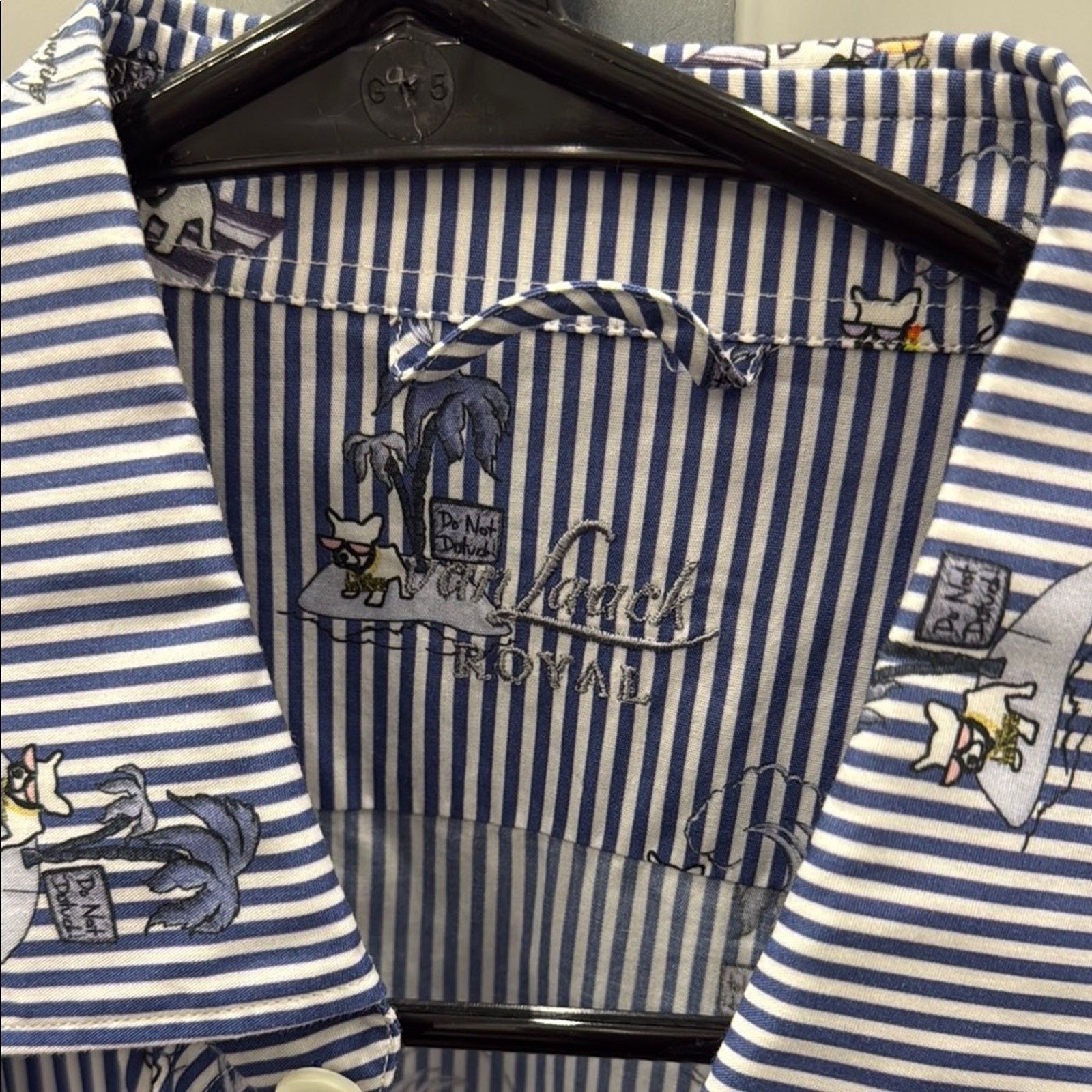 Other NWT Van Laack Striped Button-Up Shirt with dog Print Size M Size US M / EU 48-50 / 2 - 2 Thumbnail