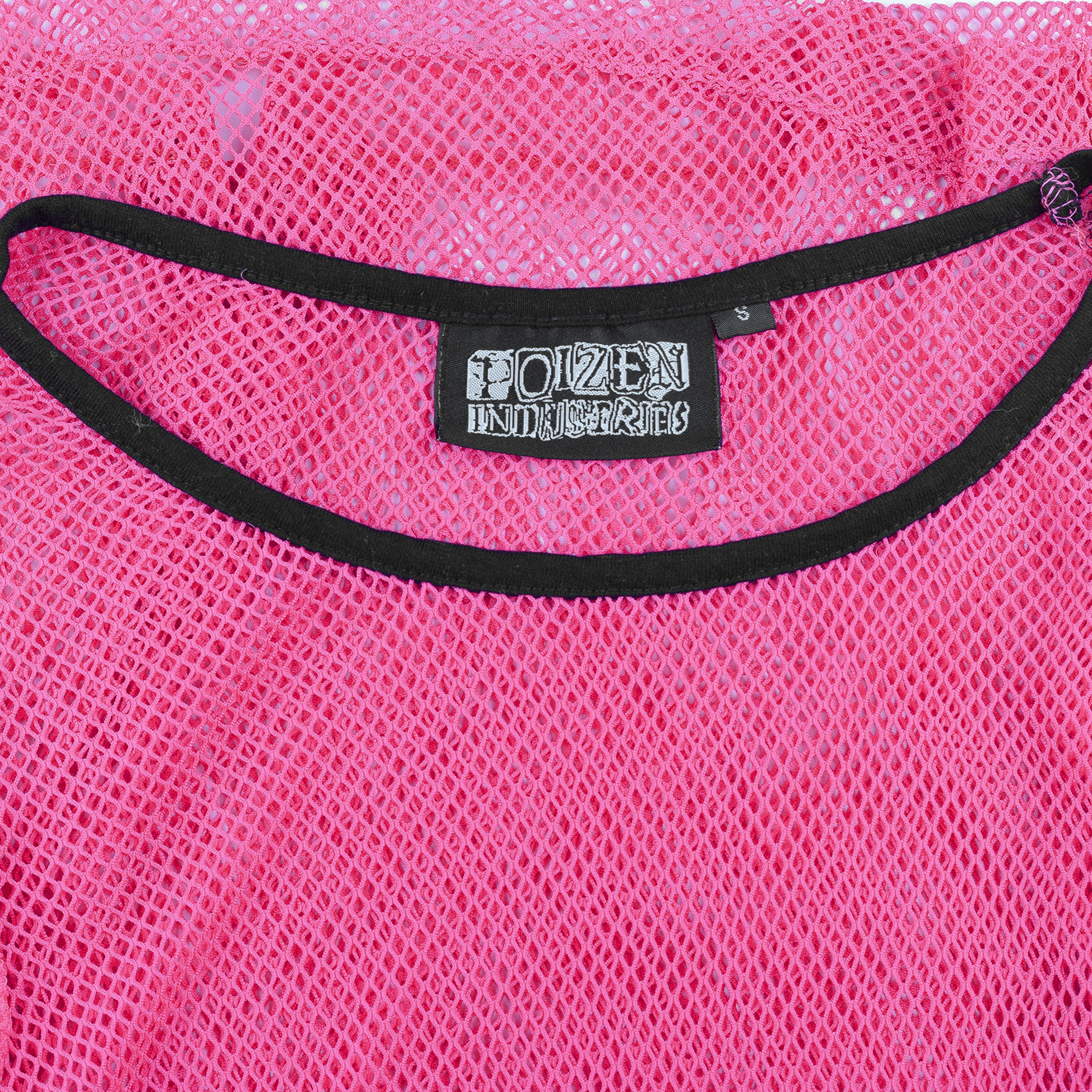 Vintage Vintage Gothic Hot Pink Net Long Sleeve Top (S) Size S / US 4 / IT 40 - 4 Thumbnail