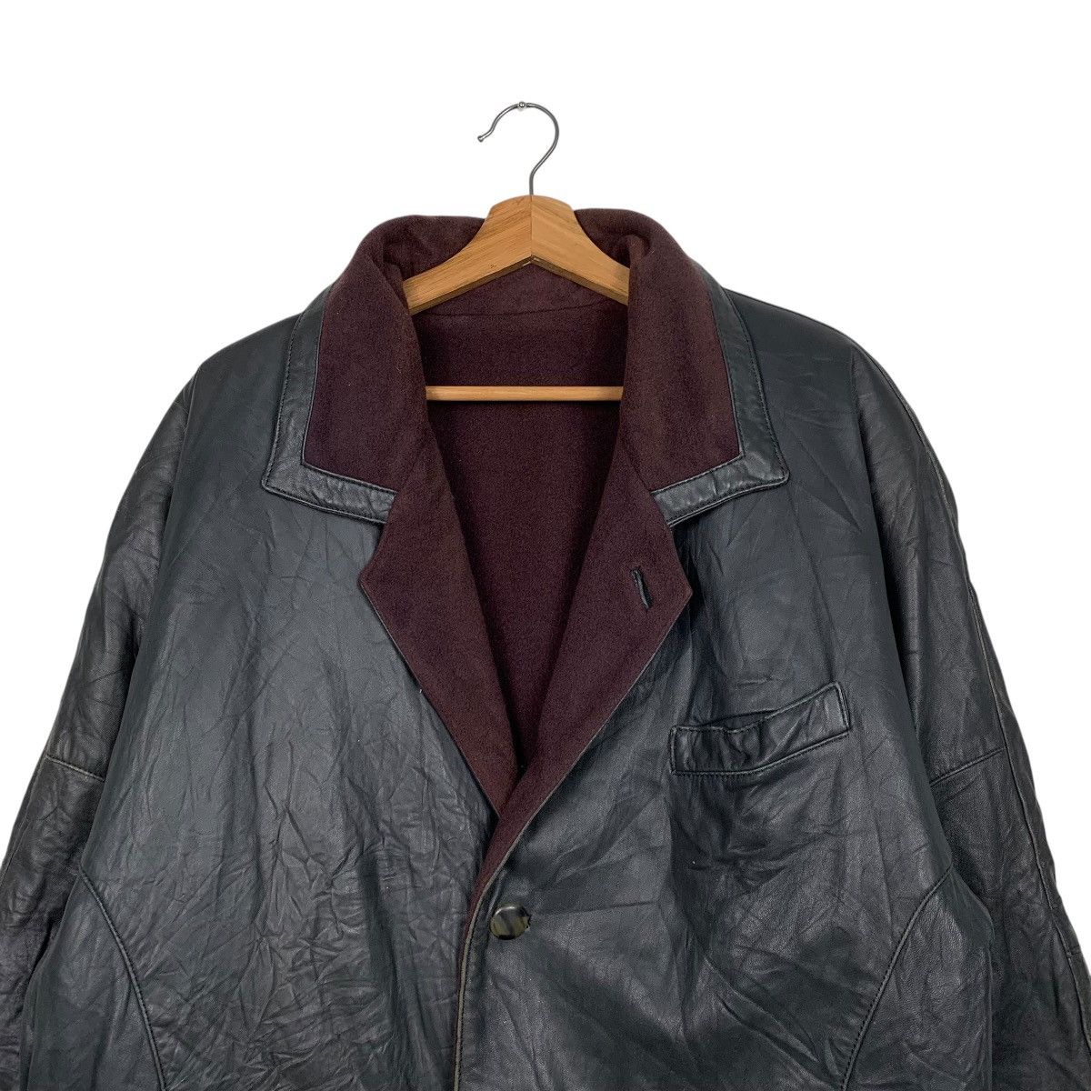 Japanese Brand Italian Applausi Leather Jacket Size US M / EU 48-50 / 2 - 2 Thumbnail