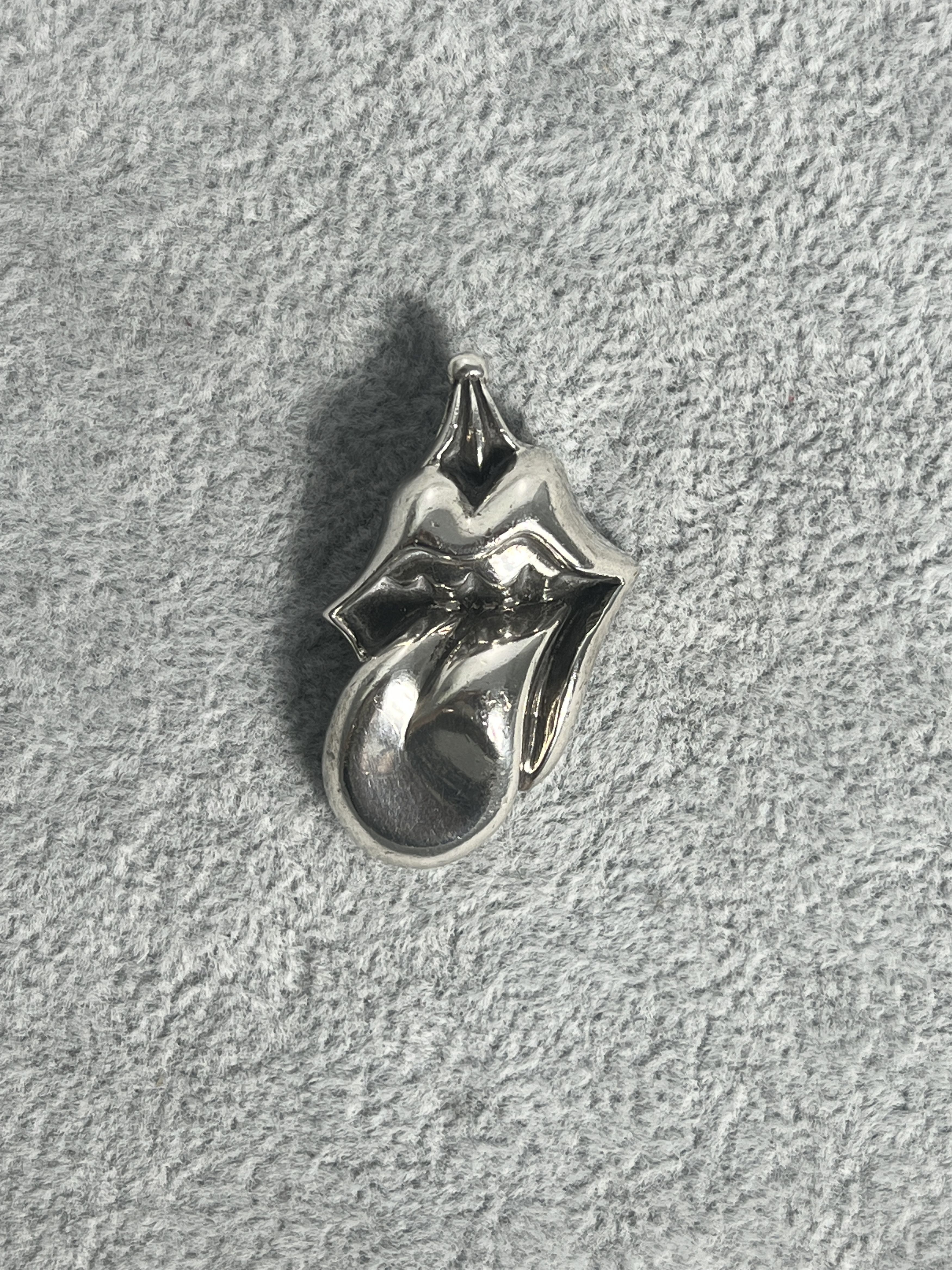 Chrome Hearts Rolling Stone Tongue Lips Pendant 2002 .925