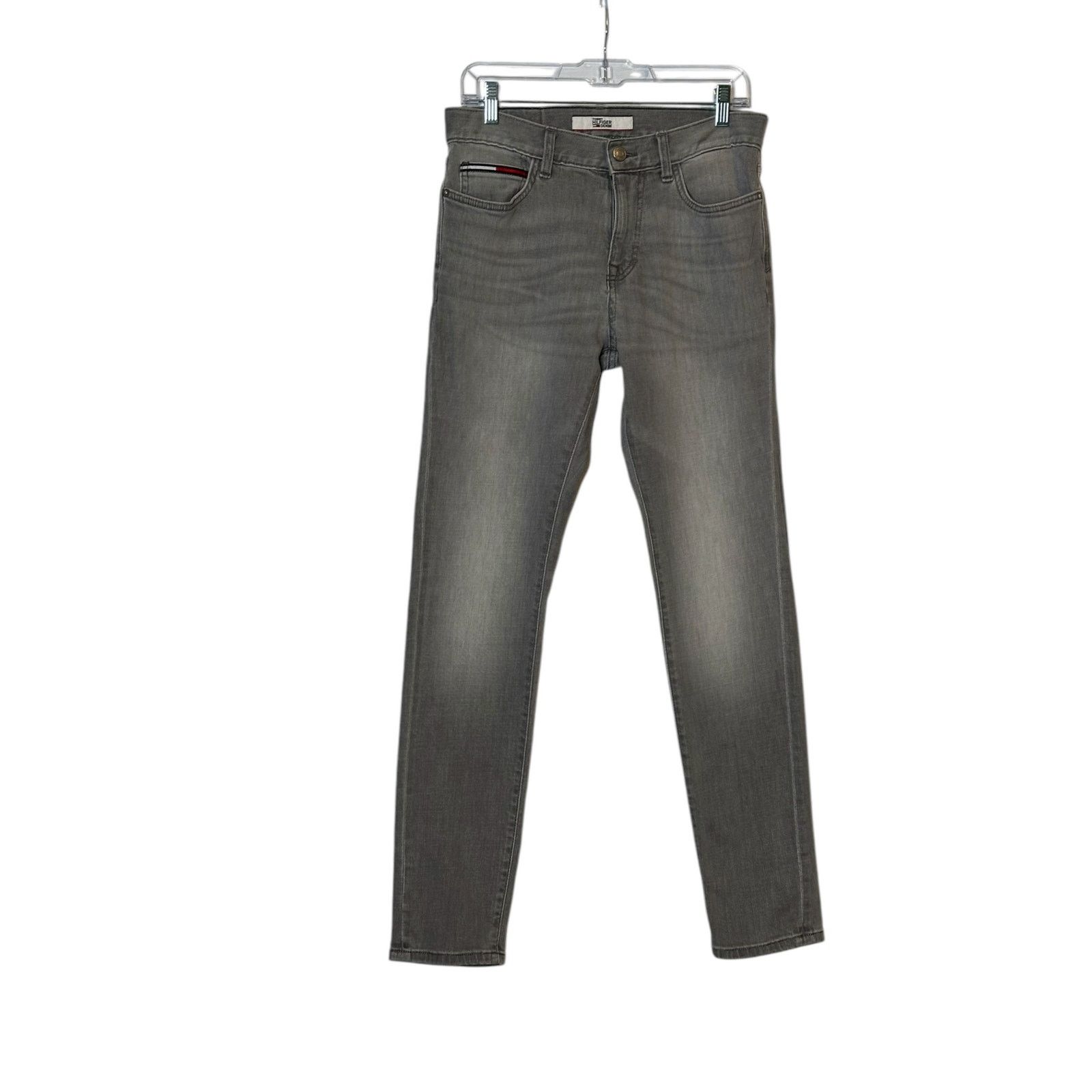 Tommy Hilfiger Tommy Hilfiger men gray slim fit tapered legs jeans size 30 Size US 30 / EU 46 - 8 Thumbnail