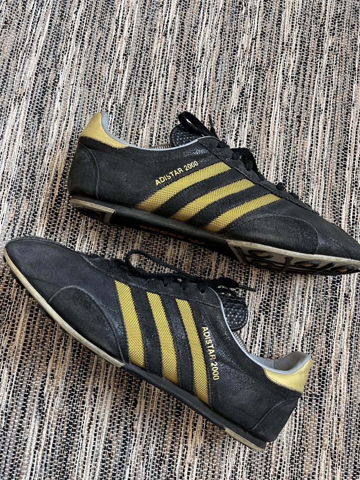 Adidas × Vintage Rare Vintage Adidas Adistar2000 black running track shoes Size US 11 / EU 44 - 5 Thumbnail
