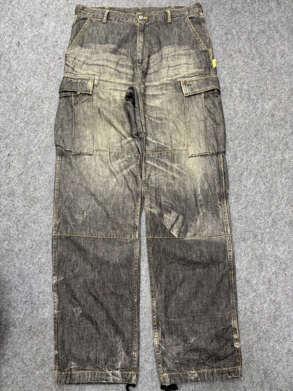 Swagger 💥Baggy💥Vintage Swagger Double Knee Light Denim F624 Size US 35 - 19 Thumbnail