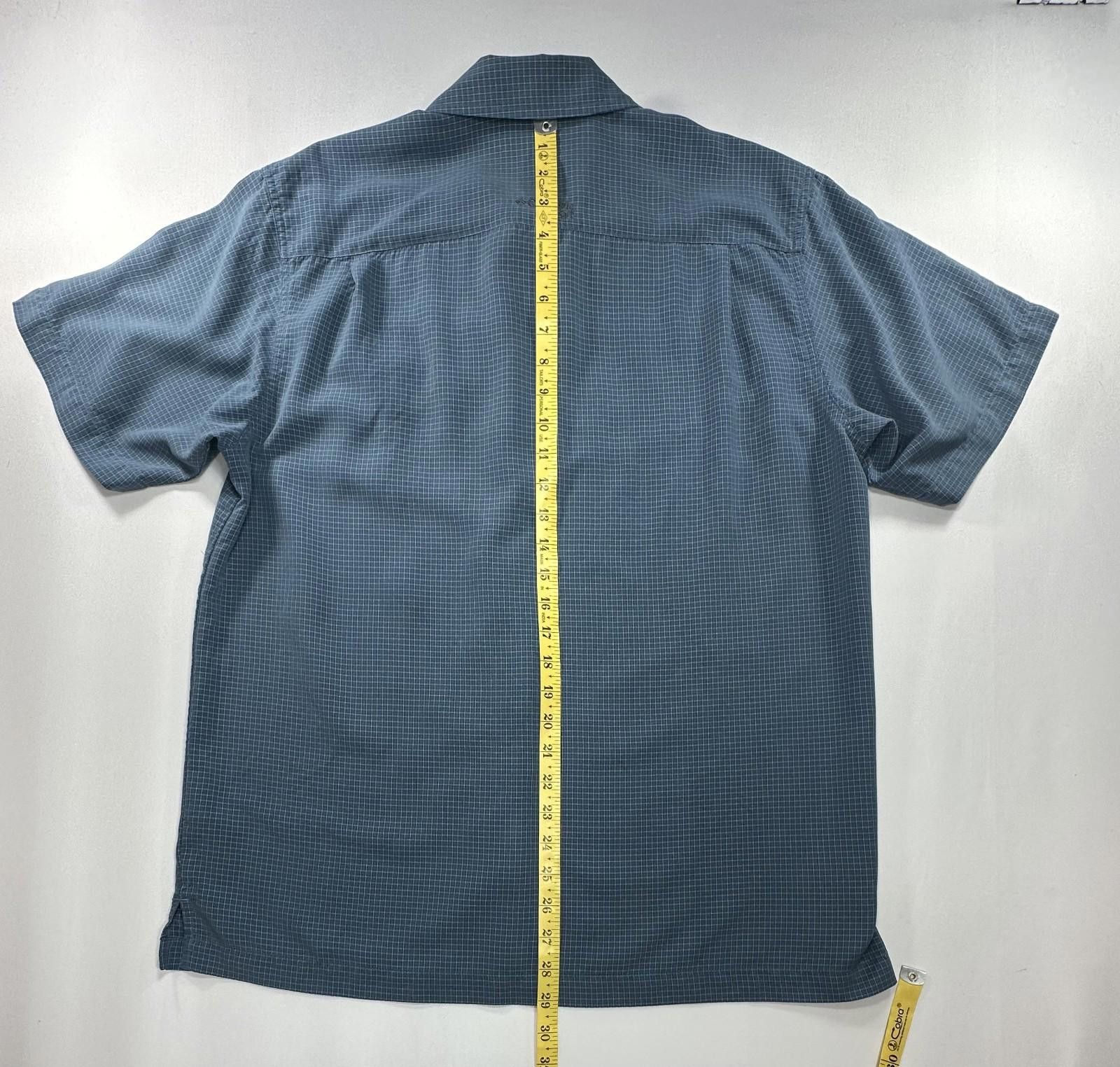 Columbia Columbia Checked Pattern Modal/Poly Button Up Blue Mens M Size US M / EU 48-50 / 2 - 3 Thumbnail
