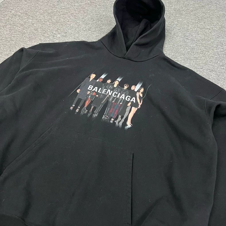 Balenciaga Balenciaga Tiantuan Portrait Hoodie 2501-Nextarrow Size US XXS / EU 40 - 3 Thumbnail