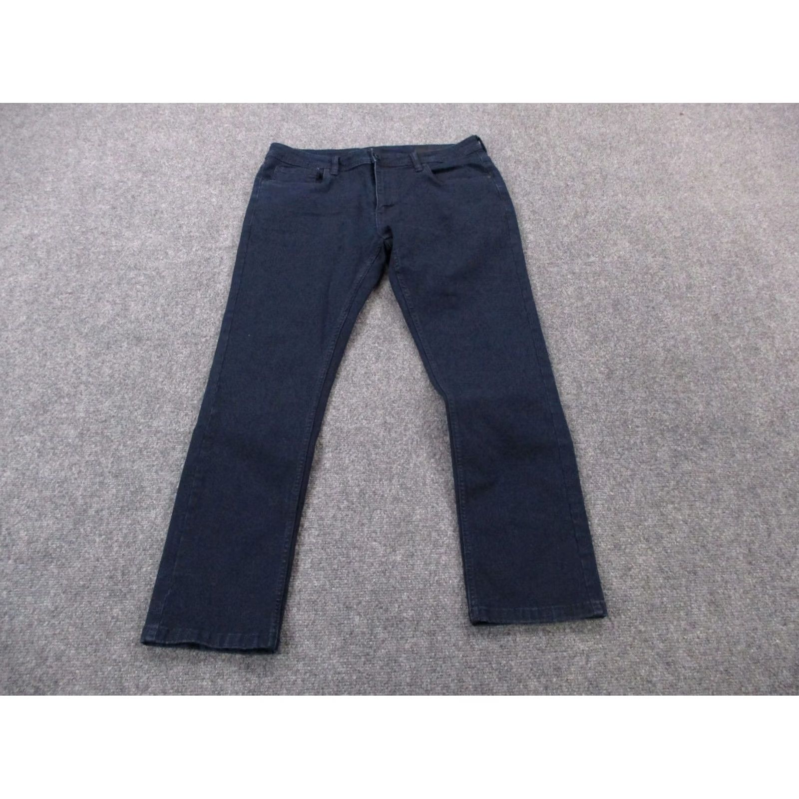 Denime Perfect Jean NYC Jeans Mens 36 X 30 Blue Denim Slim Fit Straight Casual Size US 36 / EU 52 - 2 Thumbnail