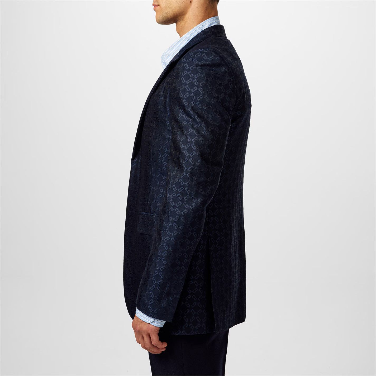 Givenchy o1g2r1mq0426 2G Notch Wool Long Sleeve Blazer in Night Blue Size US L / EU 52-54 / 3 - 3 Thumbnail