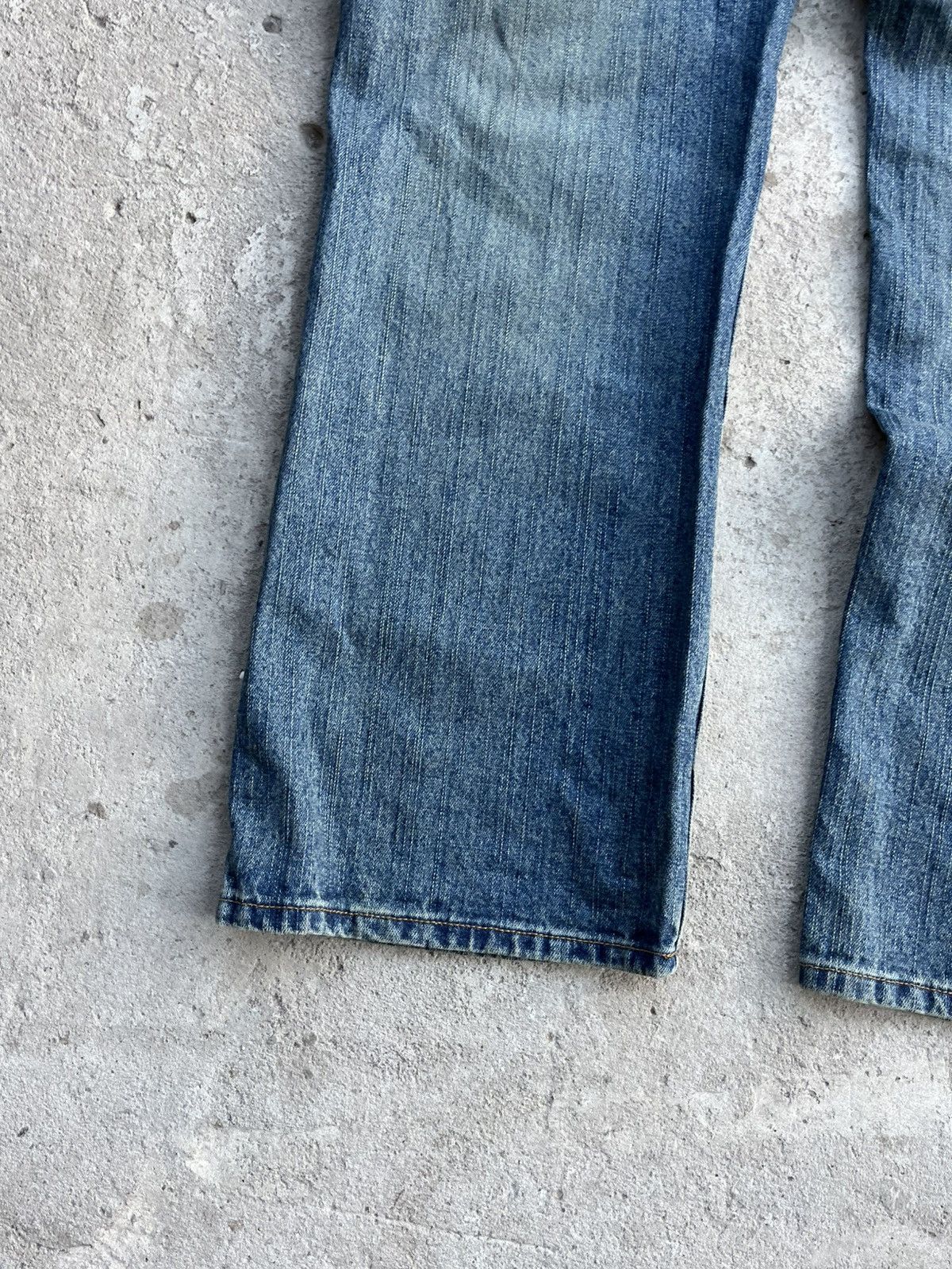 If Six Was Nine × Japanese Brand × Le Grande Bleu (L.G.B.) Vintage Faded Distressed Rick Owens Style Y2K Jeans Denim Size US 34 / EU 50 - 17 Thumbnail