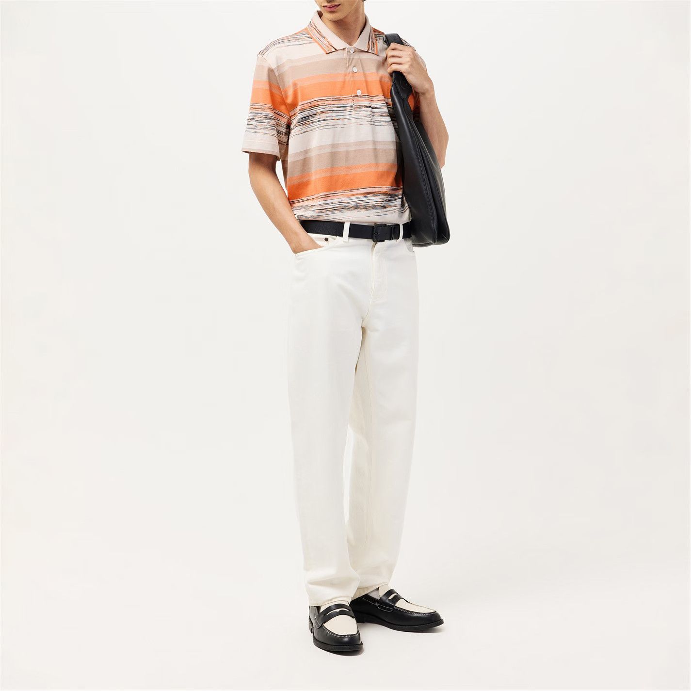 Missoni o1g2r1mq0426 Knit Streamlined Fit Short Sleeve Polo Shirt Size US S / EU 44-46 / 1 - 5 Thumbnail