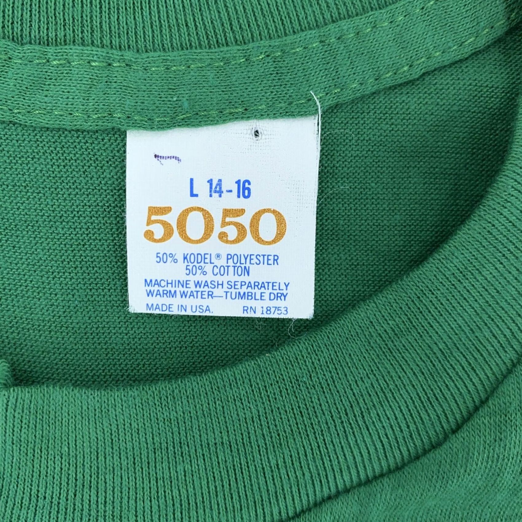 Vintage VINTAGE 50/50 T-Shirt 5050 Tee T Shirt Green XXXS XS Lightweight Soft Crew Neck Short Sleeve Men United States USA Generic Brand Size US XS / EU 42 / 0 - 7 Thumbnail