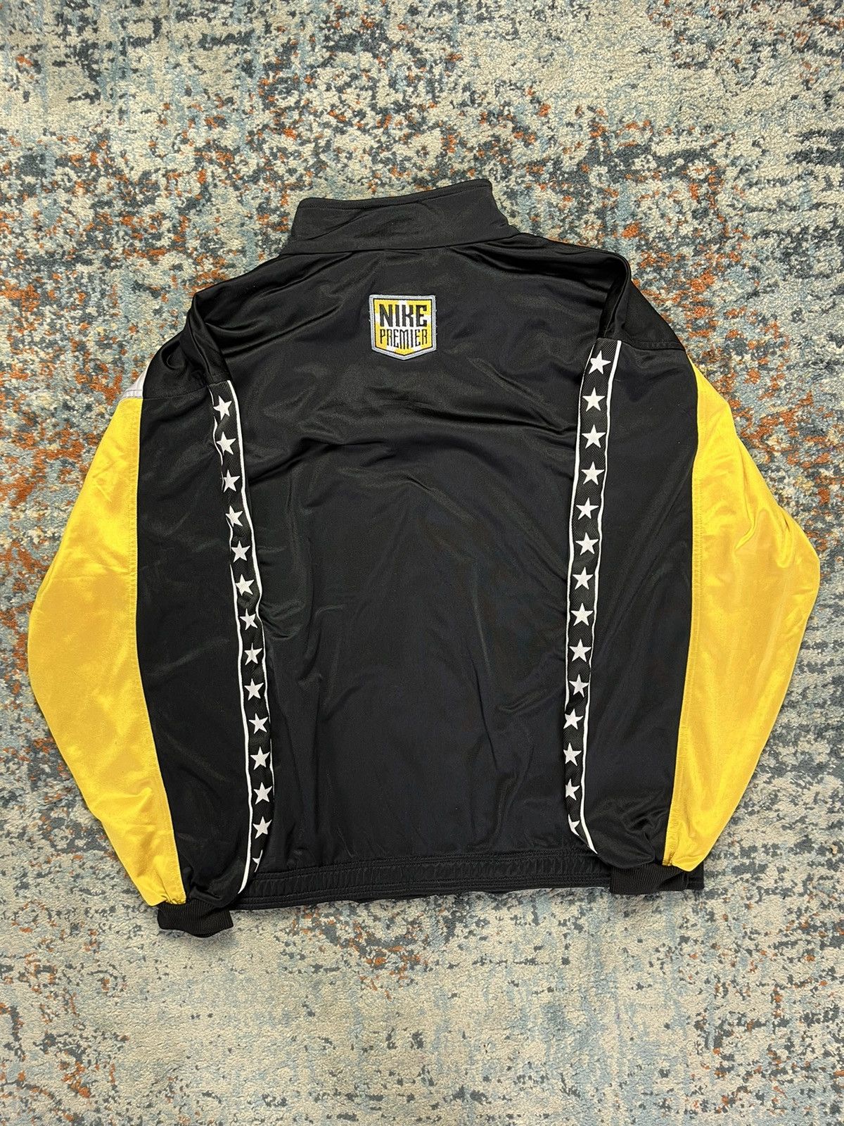 Nike × Vintage Vintage 90s Nike premier stars zip track jacket / sweatshirt Size US XL / EU 56 / 4 - 3 Thumbnail