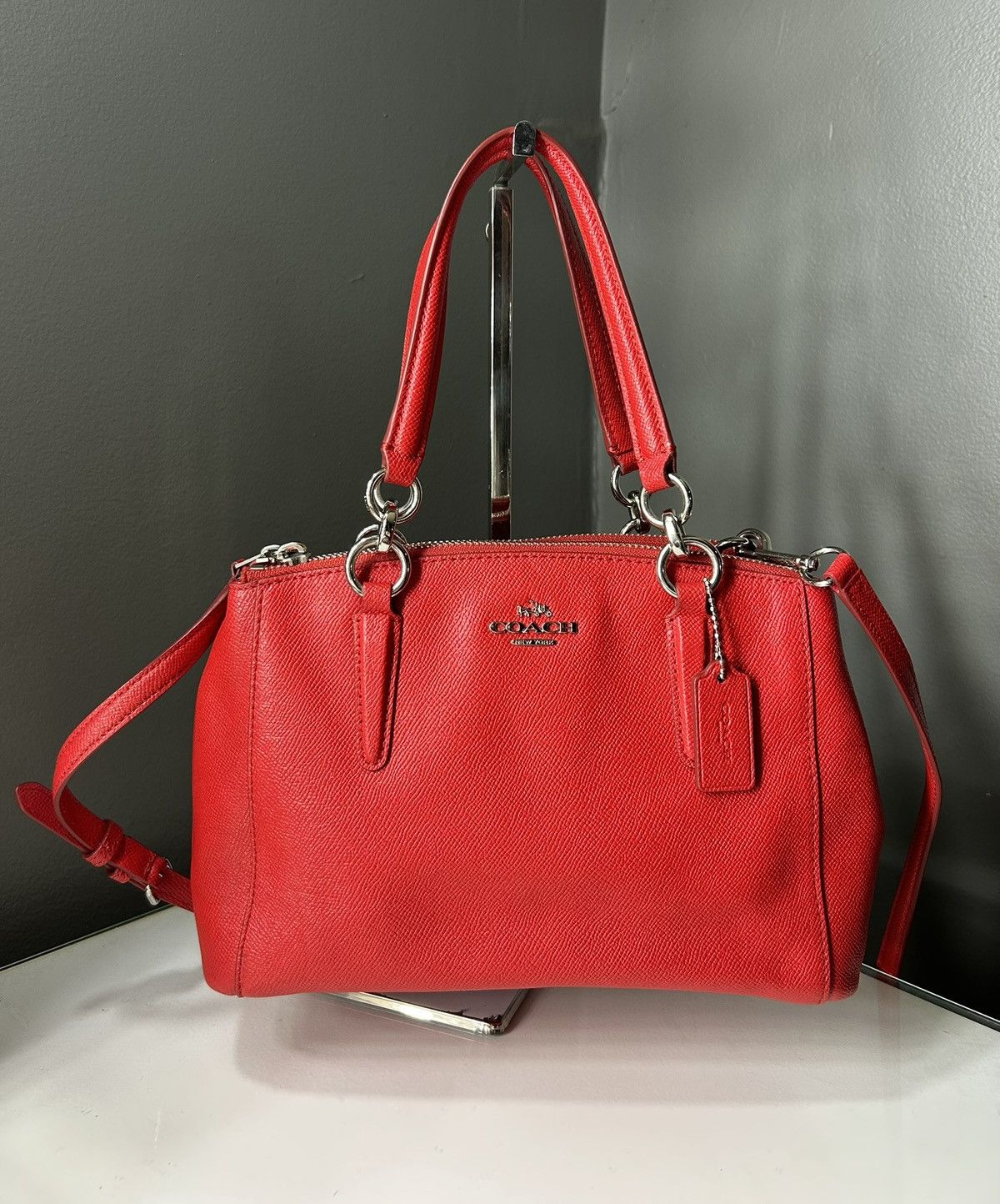 Coach Coach Bright Red Mini Christie Carryall Satchel Crossbody Size ONE SIZE - 1 Thumbnail