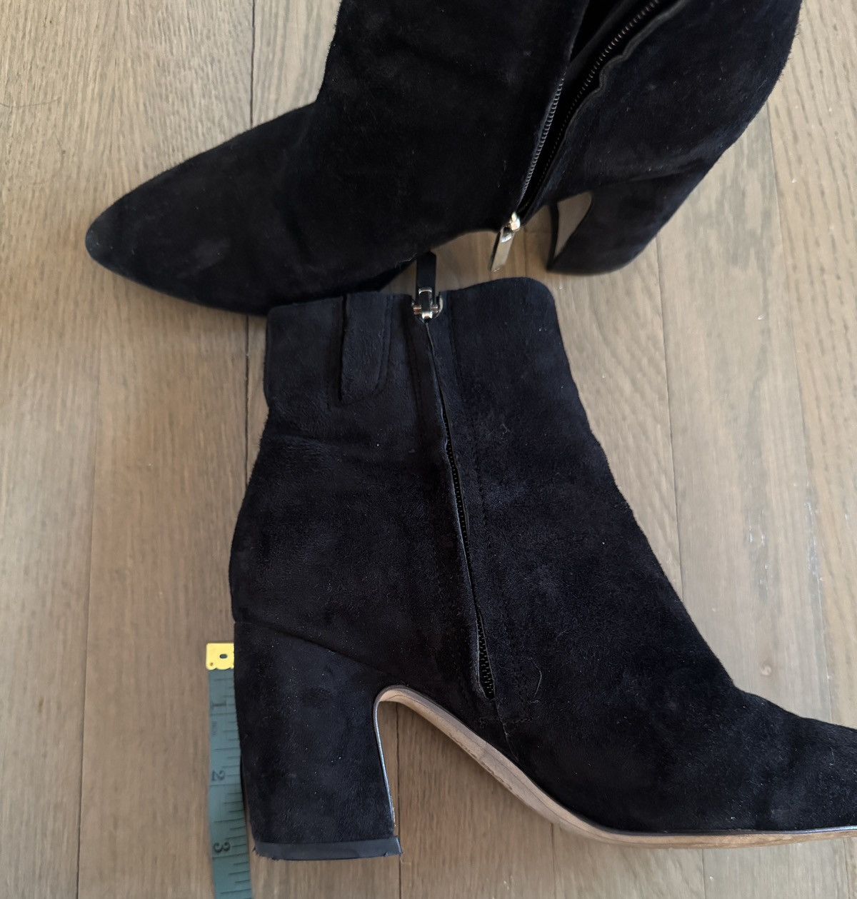 Sam Edelman Sam Edelman Suede boots Pointy Hilty Ankle Block Black 6.5 Size US 6.5 / IT 36.5 - 14 Thumbnail