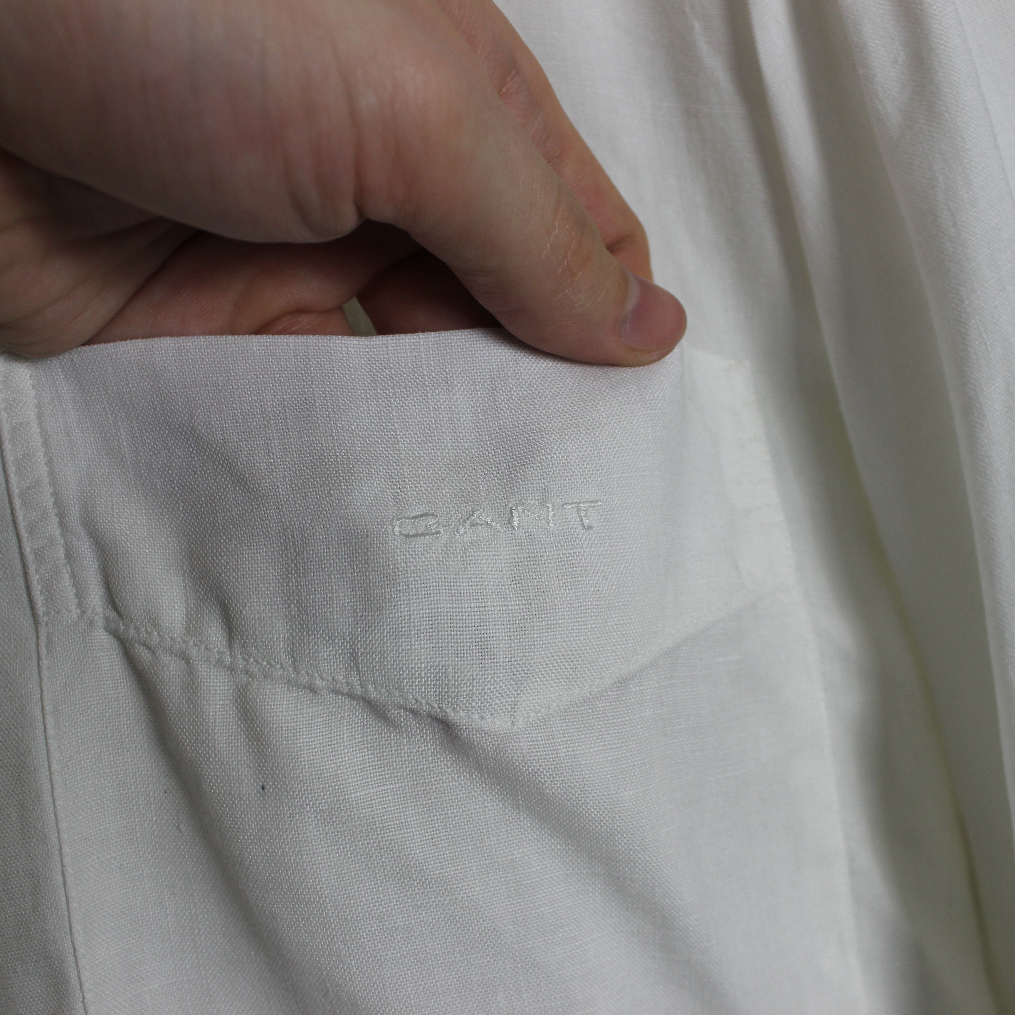Gant Gant linen shirt men buttons ups white M L Size US L / EU 52-54 / 3 - 4 Thumbnail