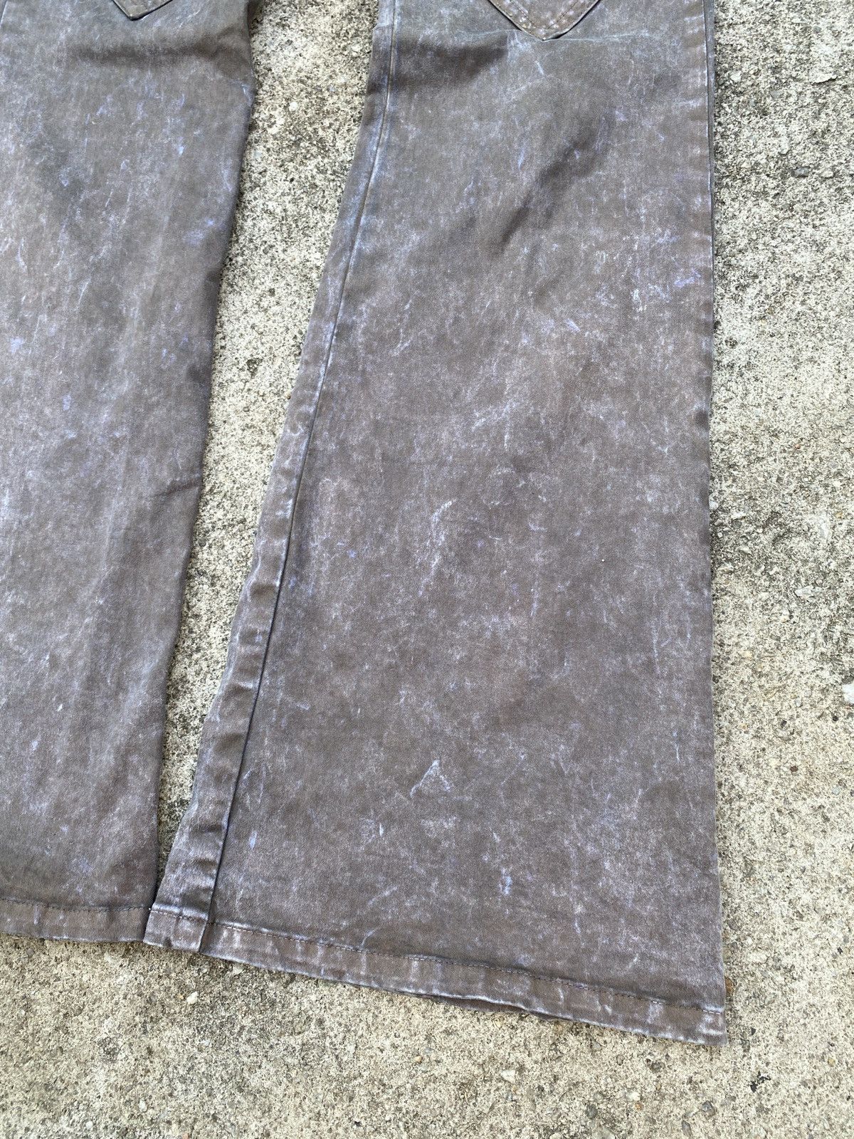 Japanese Brand Semantics Design Japan Faded Waxed Flare Pant Size US 31 - 7 Thumbnail