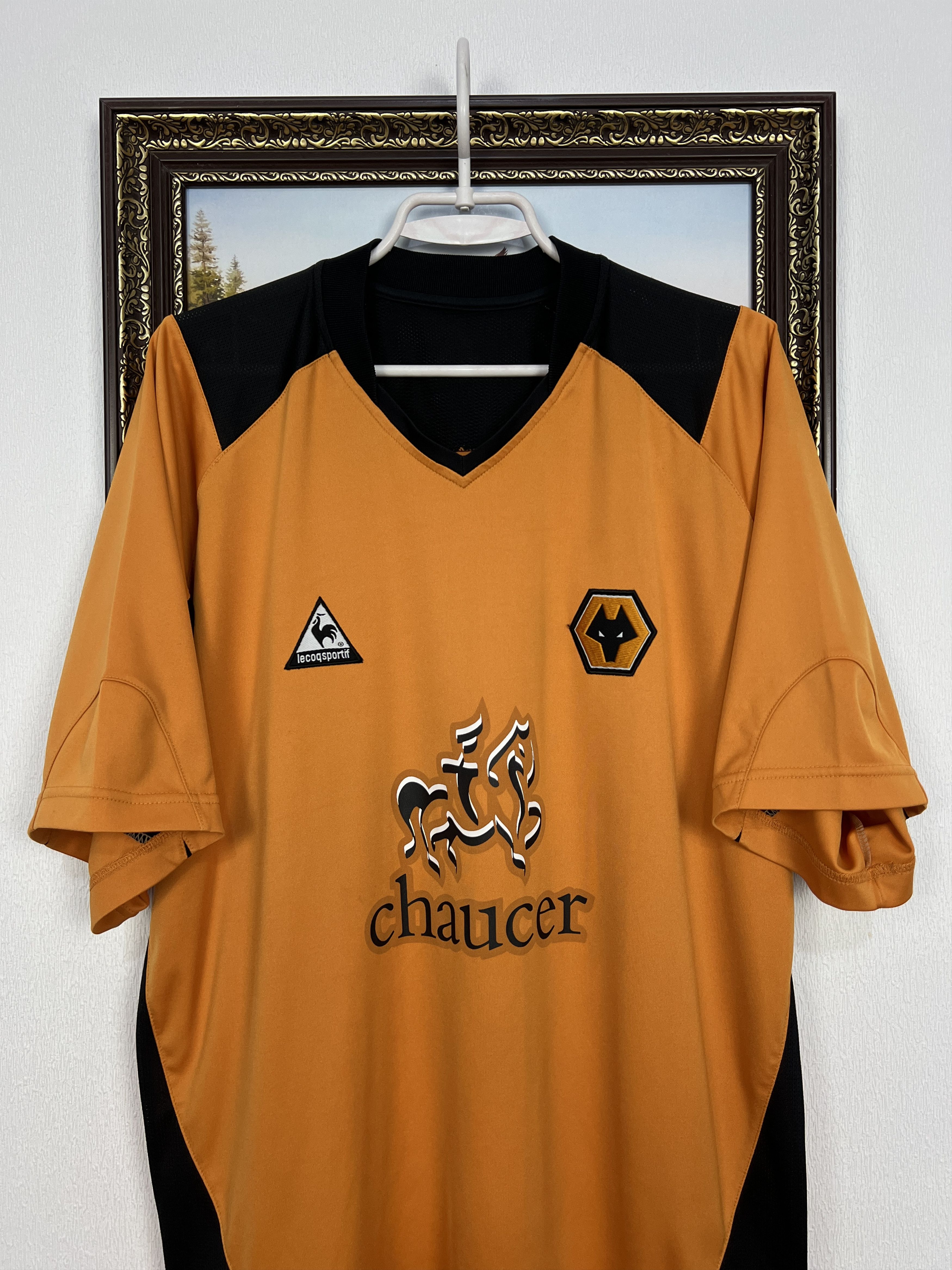 Le Coq Sportif Wolverhampton Wanderers Home football shirt 2004 Wolves Size US XL / EU 56 / 4 - 2 Thumbnail
