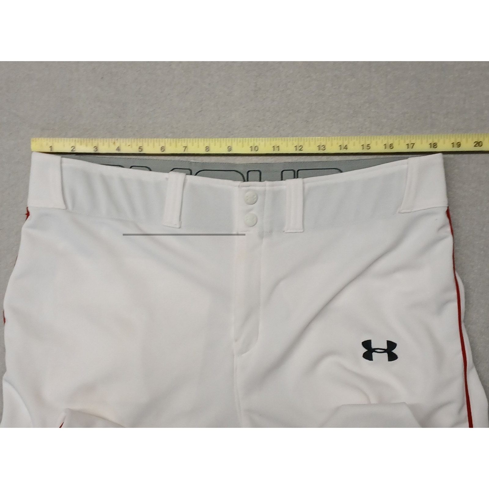Under Armour Under Armour (XL) White Red Pin Stripe Sports Stretch Pants Size US 36 / EU 52 - 5 Thumbnail