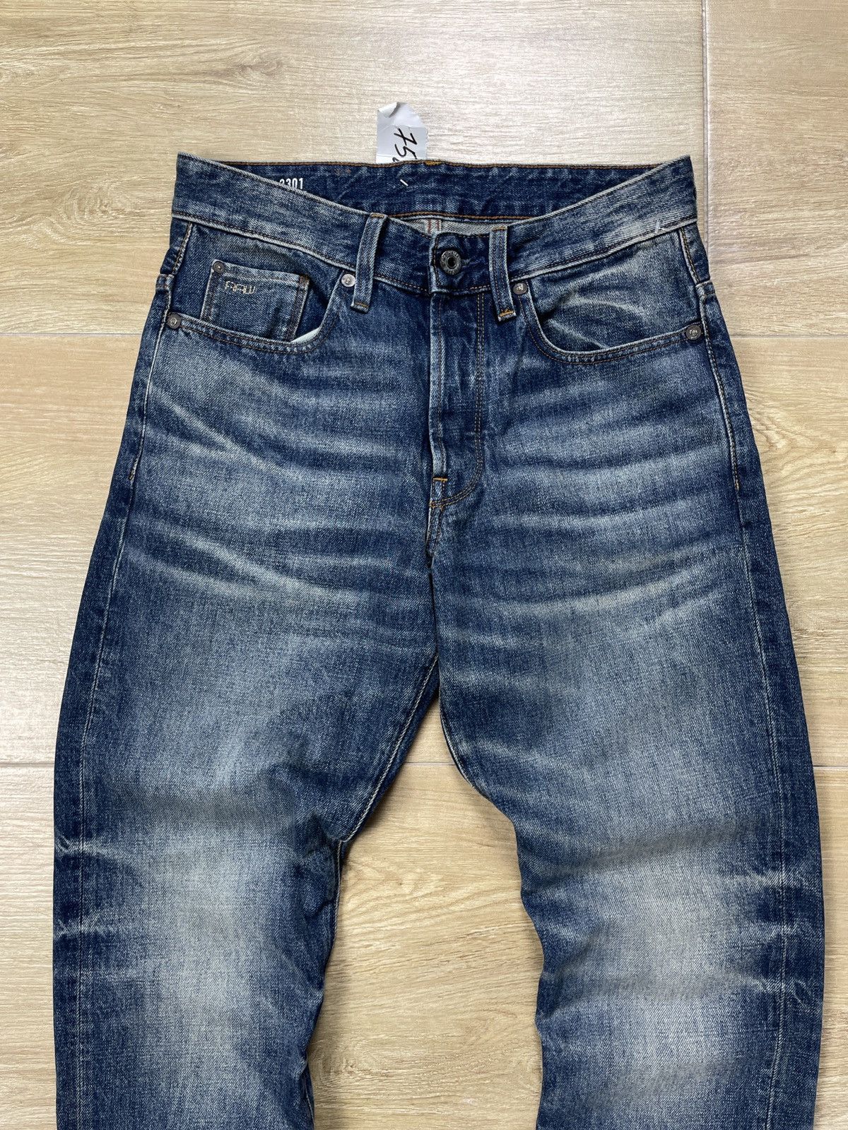 G-Star NEW!!! G-Star RAW 3301 Tapered Denim Jeans Size US 27 - 2 Thumbnail