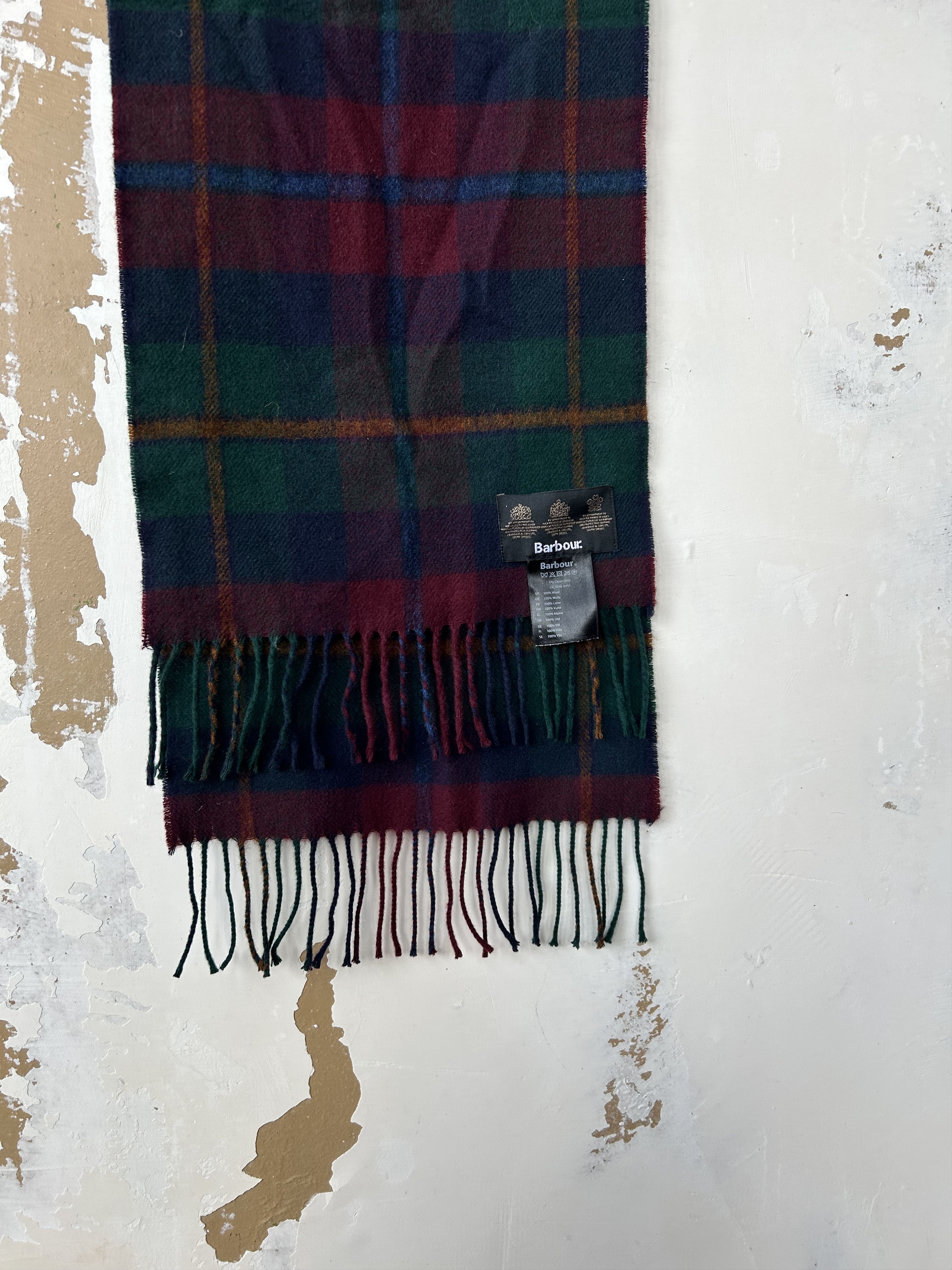 Barbour Barbour Tartan Scarf 100% Lambswool Size ONE SIZE - 1 Thumbnail