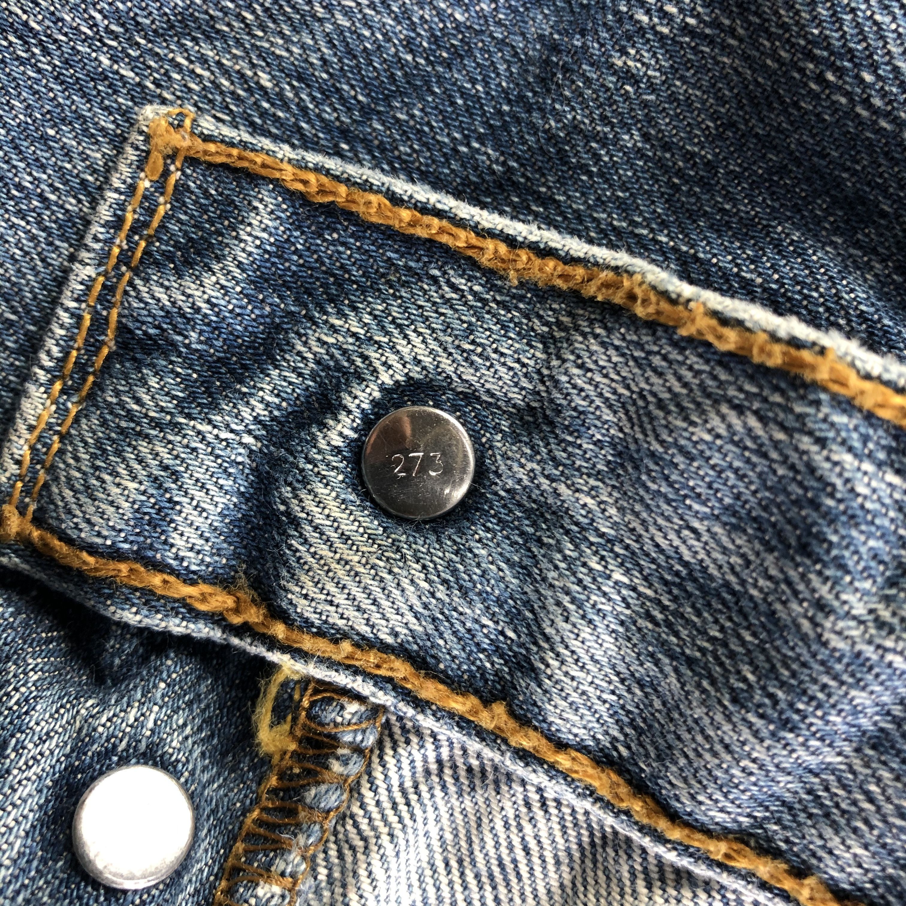 Levi's Vintage Blue Wash Levis 501 Jeans-J3571 Size US 30 / EU 46 - 10 Thumbnail