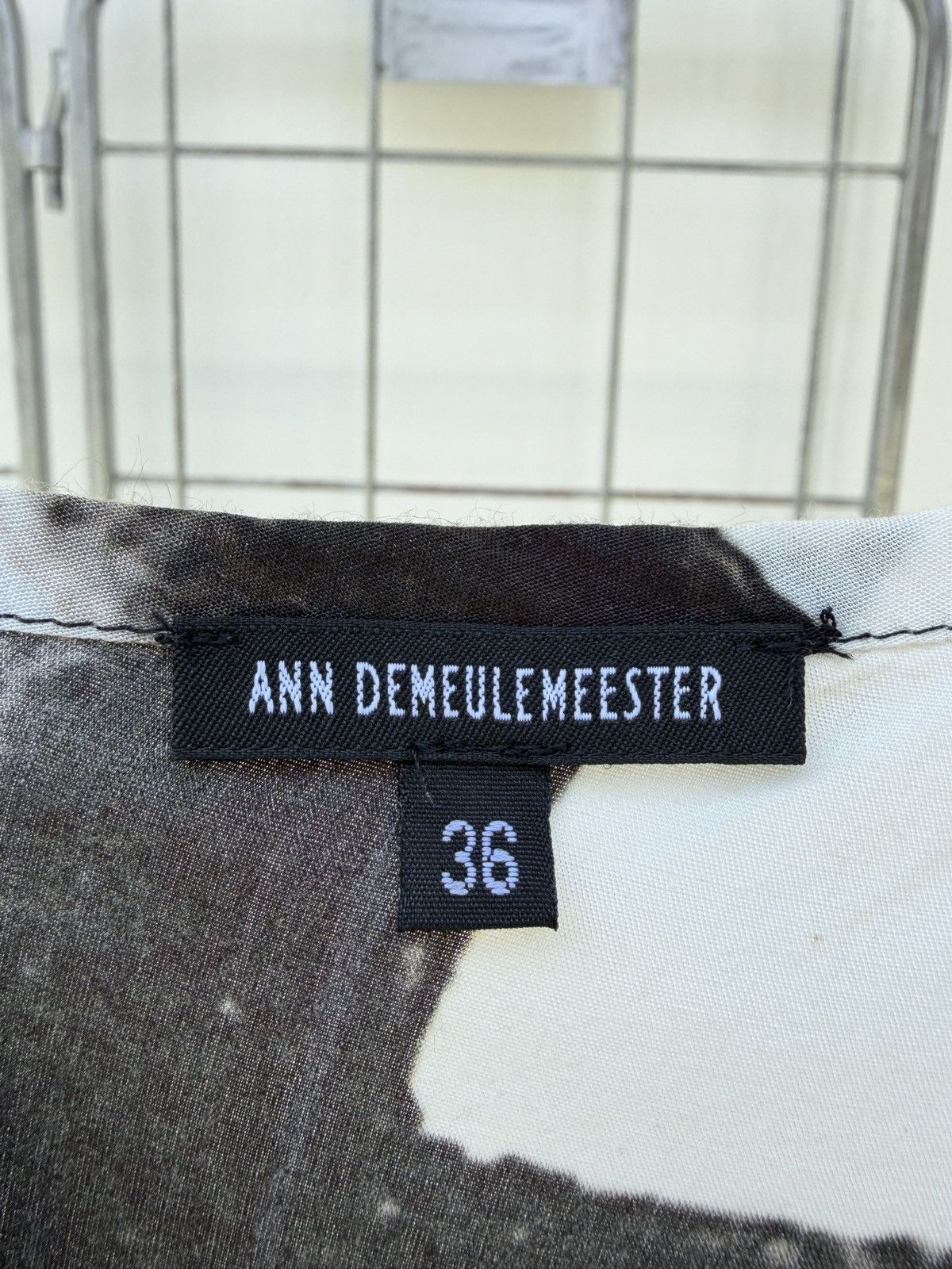 Ann Demeulemeester Ann Demeulemeester SS2011 abstract printed wrapped blouse Size XS / US 0-2 / IT 36-38 - 8 Thumbnail