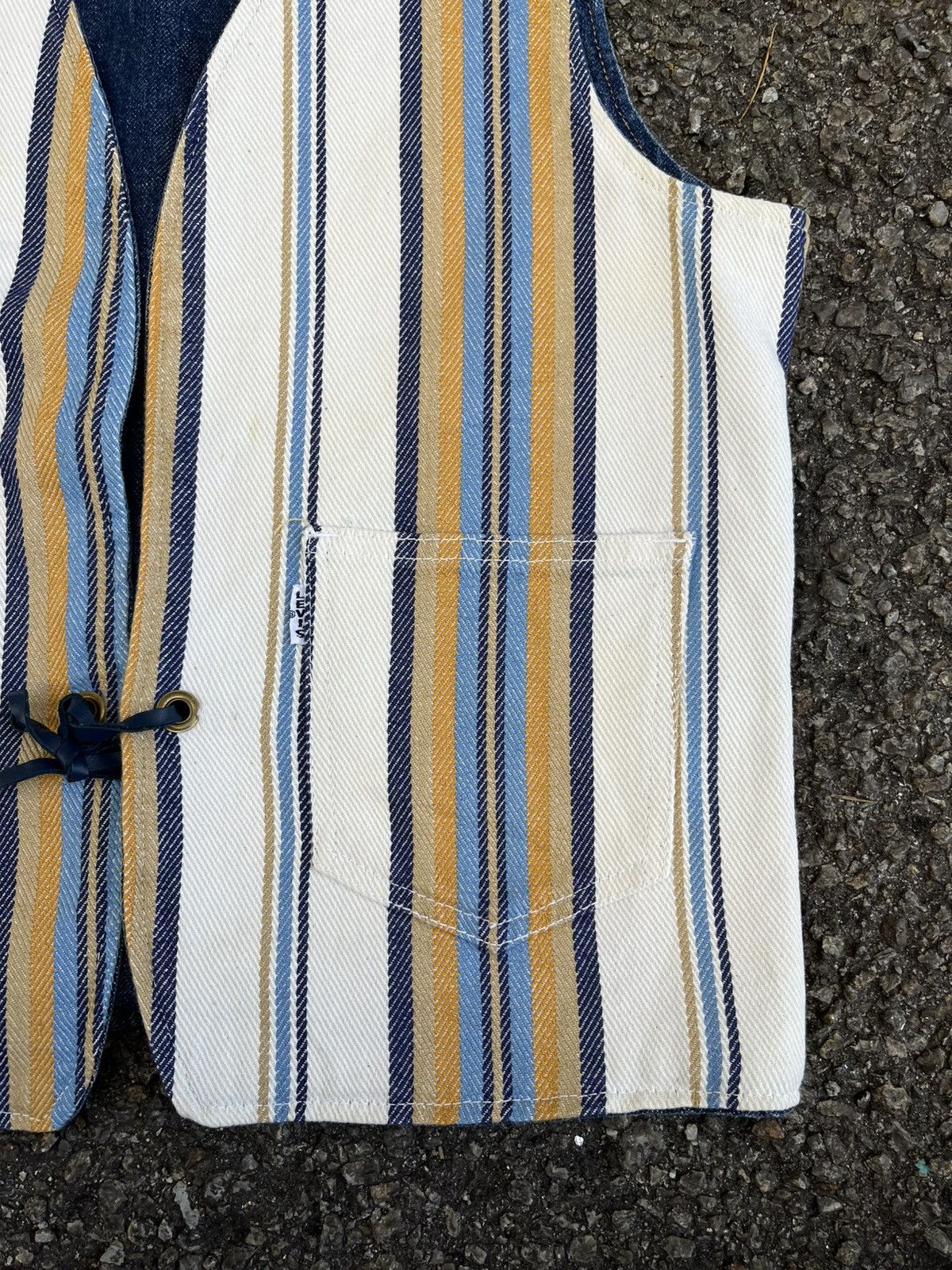 Levi's Vintage Levi’s Big E Orange Tab Reversible Denim Vest Size US S / EU 44-46 / 1 - 9 Thumbnail