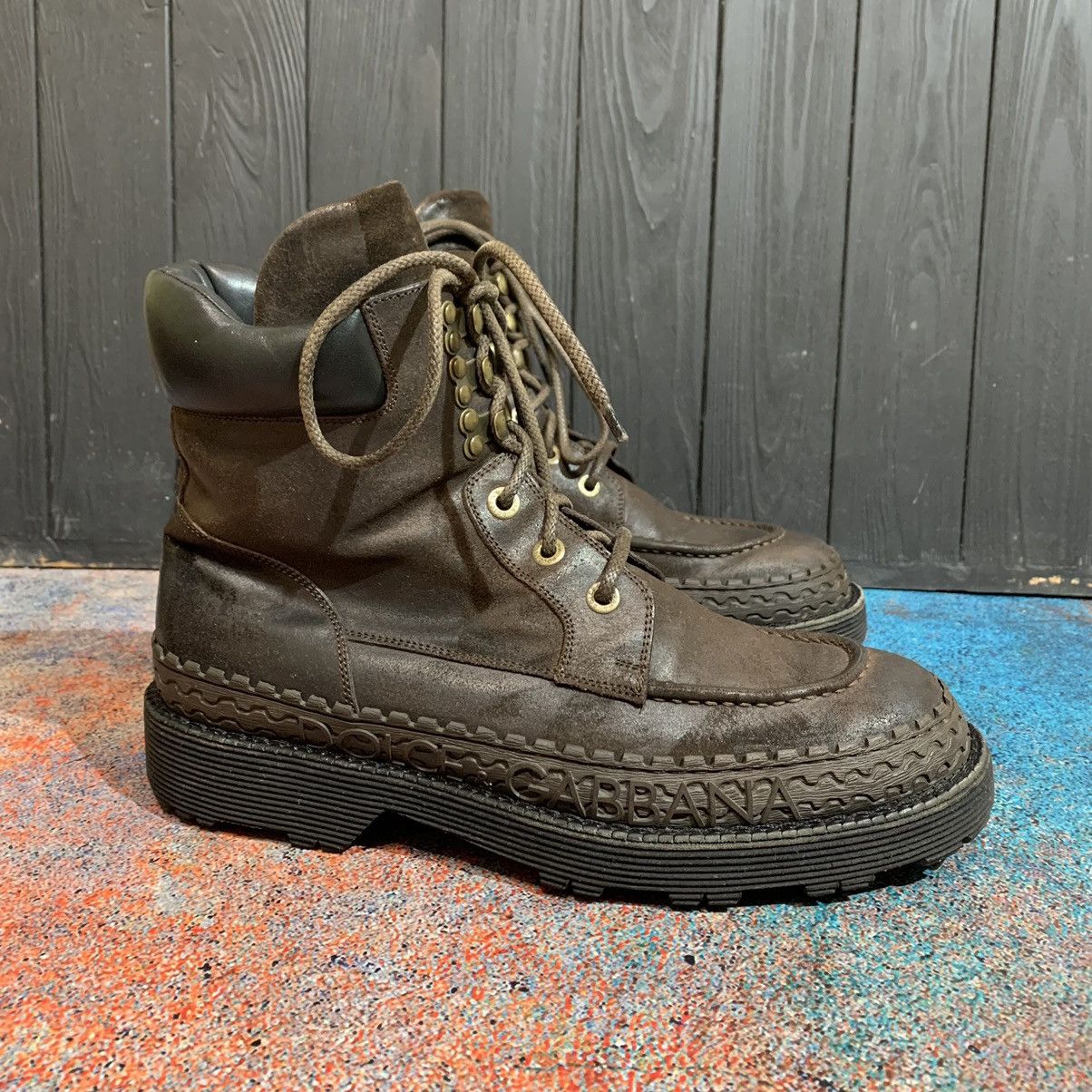 Dolce & Gabbana DOLCE & GABBANA Leather Men’s Boots Size 8.5 Size US 8.5 / EU 41-42 - 2 Thumbnail