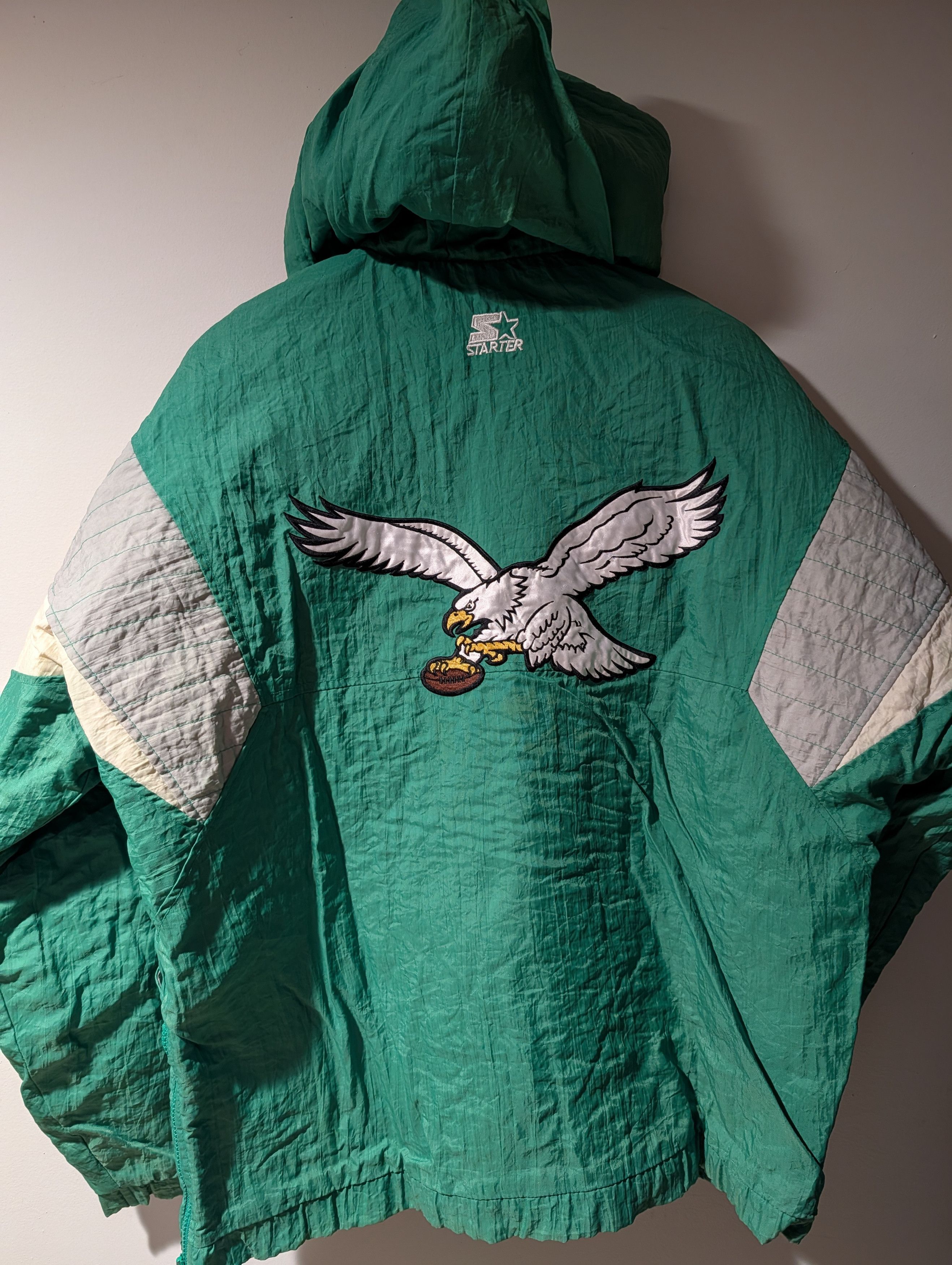 NFL Vintage 90s Philadelphia Eagles NFL Starter Puffer Jacket Size US L / EU 52-54 / 3 - 7 Thumbnail