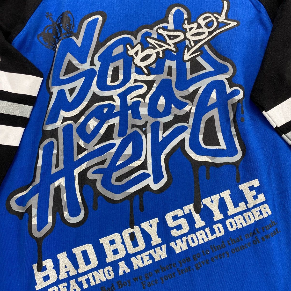 Japanese Brand 2000s BadBoy Soul of A Hero Graffity Lgb Style Longsleeve Size US M / EU 48-50 / 2 - 5 Thumbnail