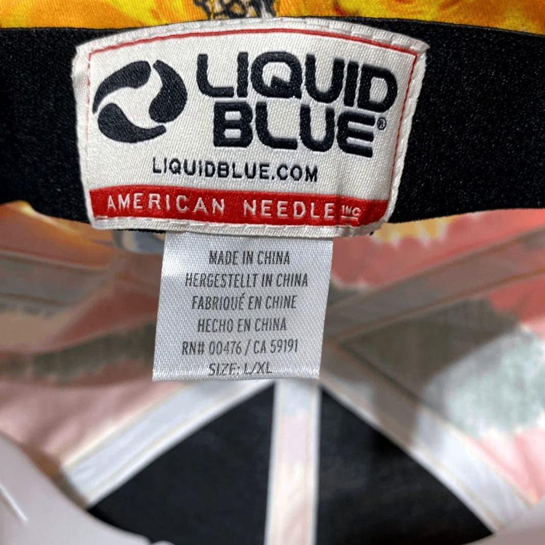 Liquid Blue Liquid Blue Mens Baseball Cap Tie-Dye 1996 Lithuania Basketball New XL Multicolor Hat Size ONE SIZE - 6 Thumbnail